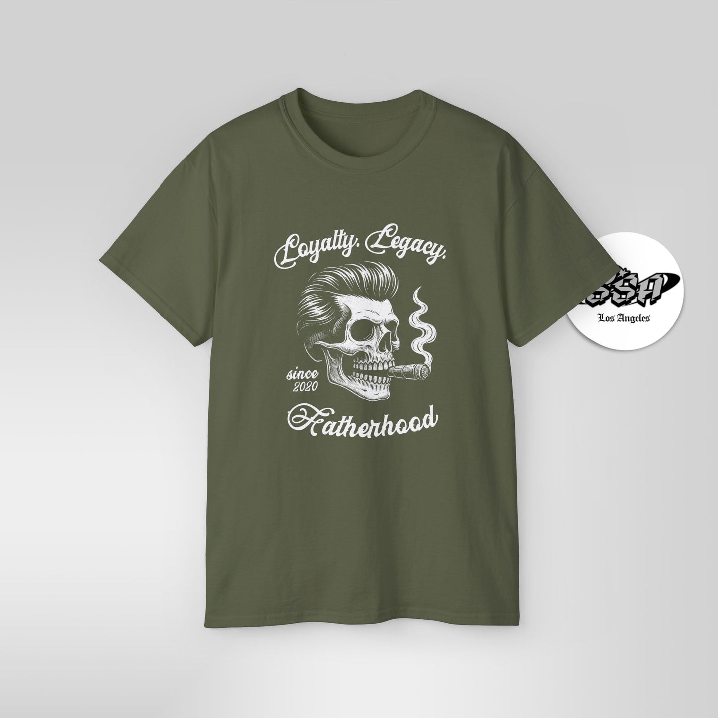 Loyalty. Legacy. Fatherhood. – Custom Year Skull Dad Shirt