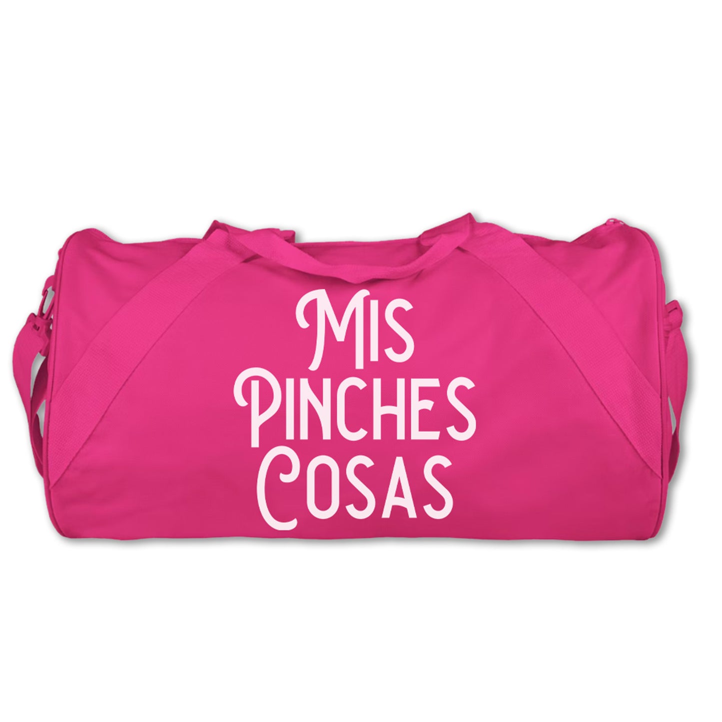 Mis Pinches Cosas Pink Duffel Bag – Latina Weekender Gym Bag