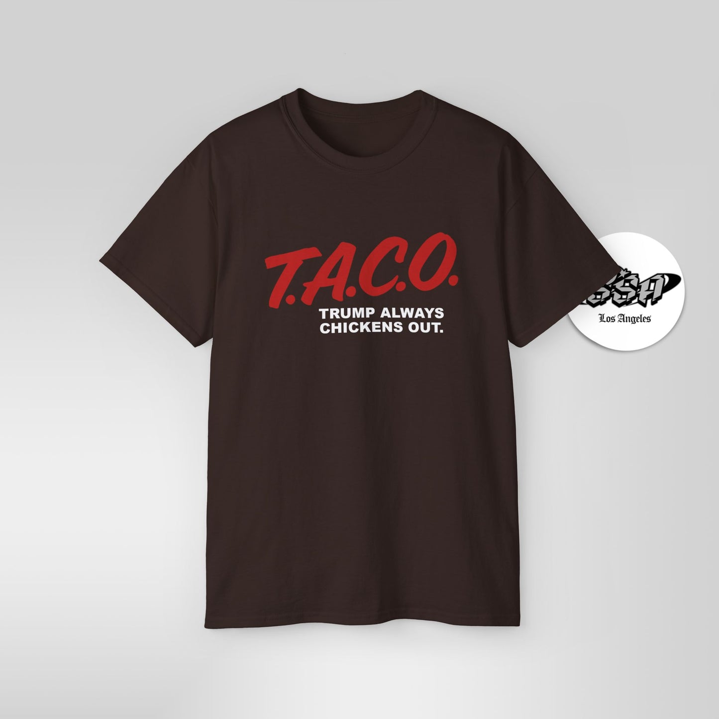 T.A.C.O. Parody Shirt – Retro D.A.R.E. Style | Funny Trump Meme Tee