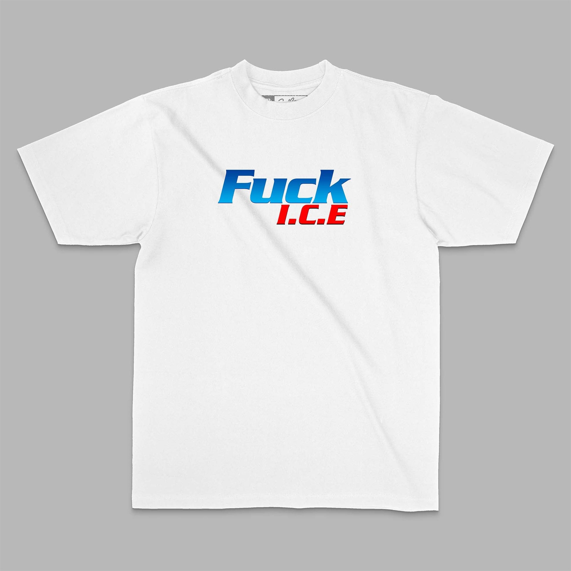 🔥 F**ck I.C.E. - Pro - Immigrant Light Beer Parody T-Shirt - Stonk Shark Co.