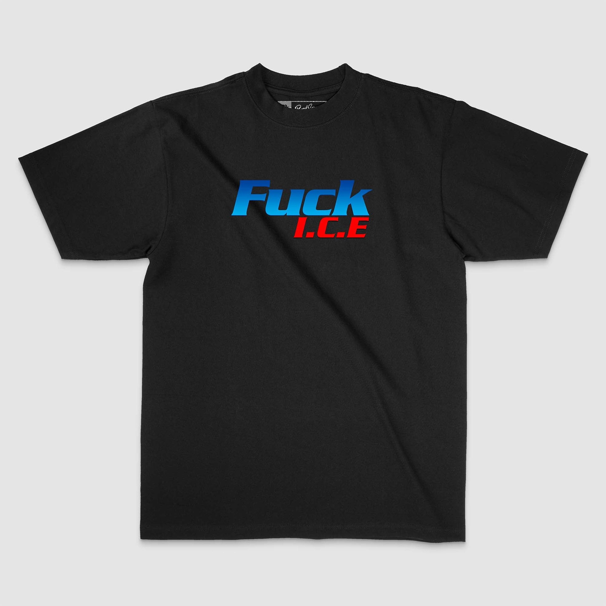 🔥 F**ck I.C.E. - Pro - Immigrant Light Beer Parody T-Shirt - Stonk Shark Co.