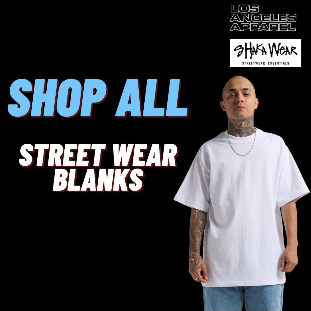 STREET WEAR BLANK TEES - Stonk Shark Co. 