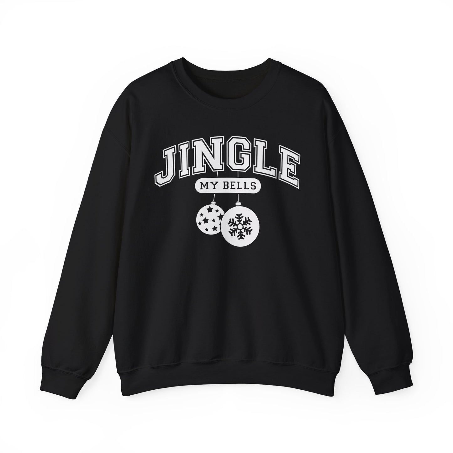 Feel The Joy & Jingle My Bells – Funny Couples Christmas Sweatshirt