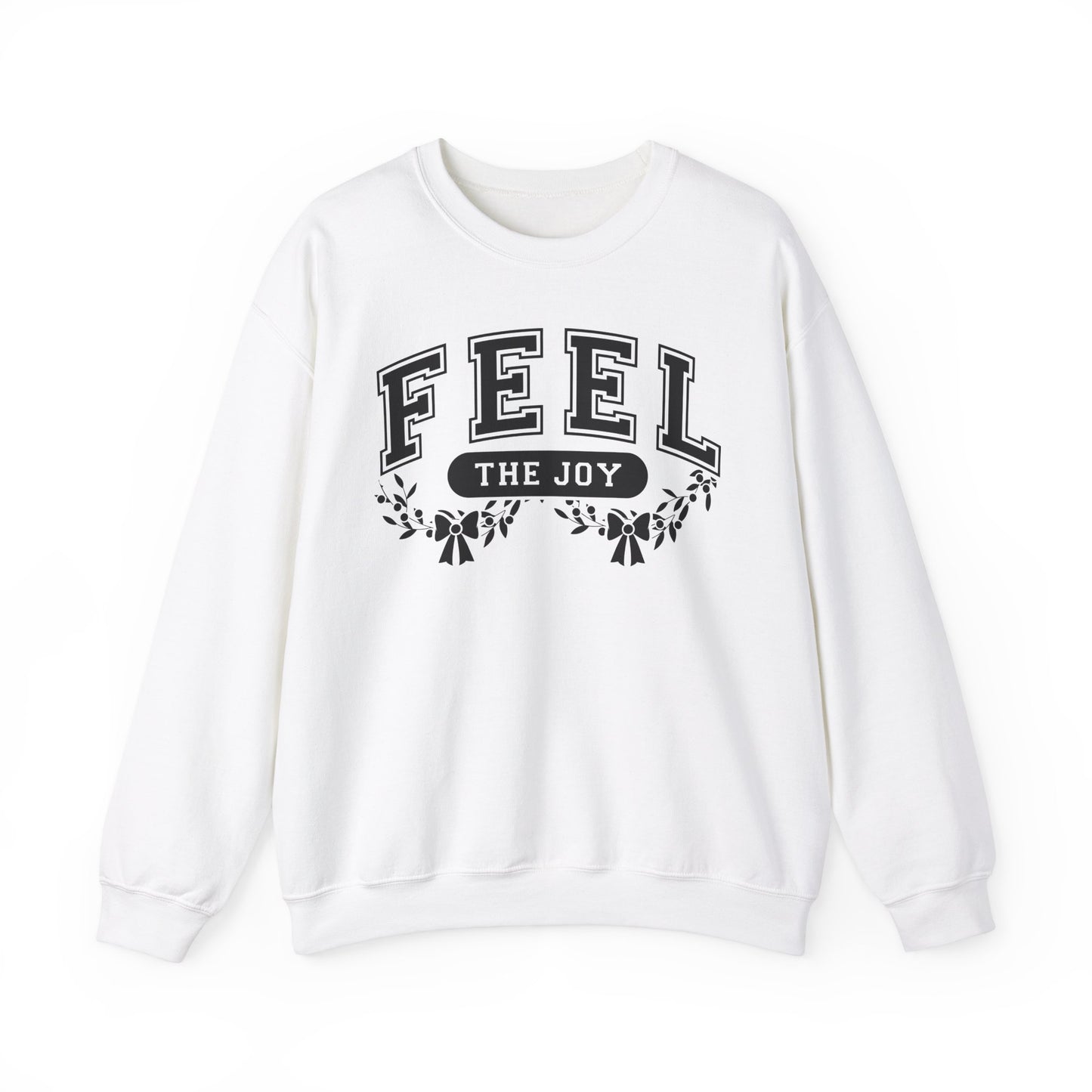 Feel The Joy & Jingle My Bells – Funny Couples Christmas Sweatshirt