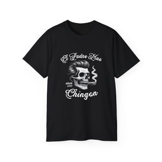 El Padre Más Chingón T Shirt – Personalized Year Skull Art Gift for Dad