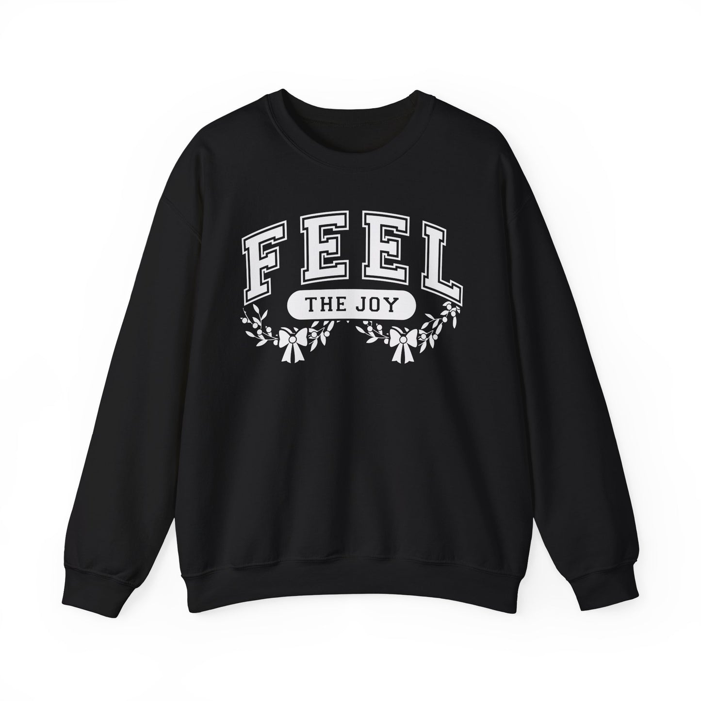 Feel The Joy & Jingle My Bells – Funny Couples Christmas Sweatshirt