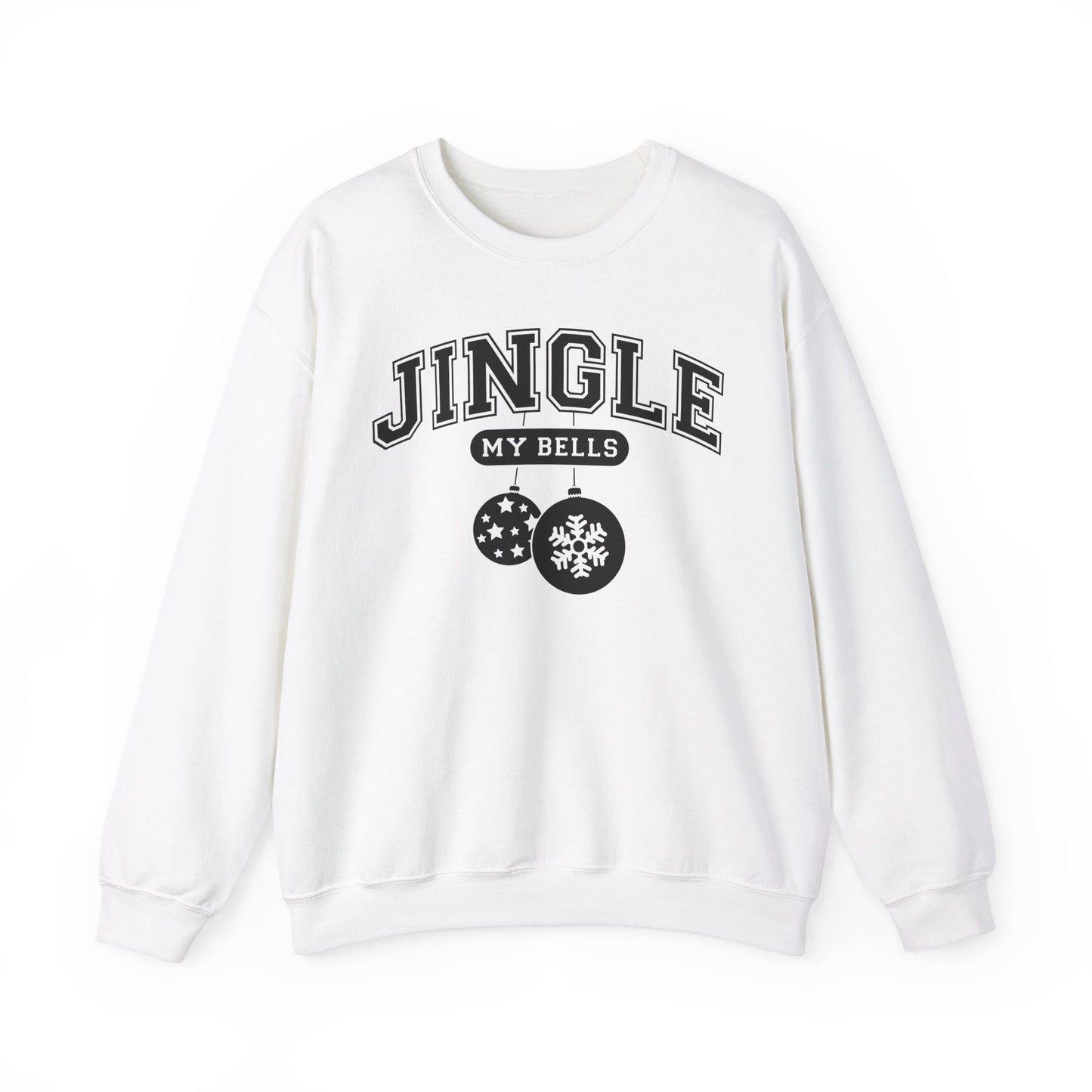 Feel The Joy & Jingle My Bells – Funny Couples Christmas Sweatshirt