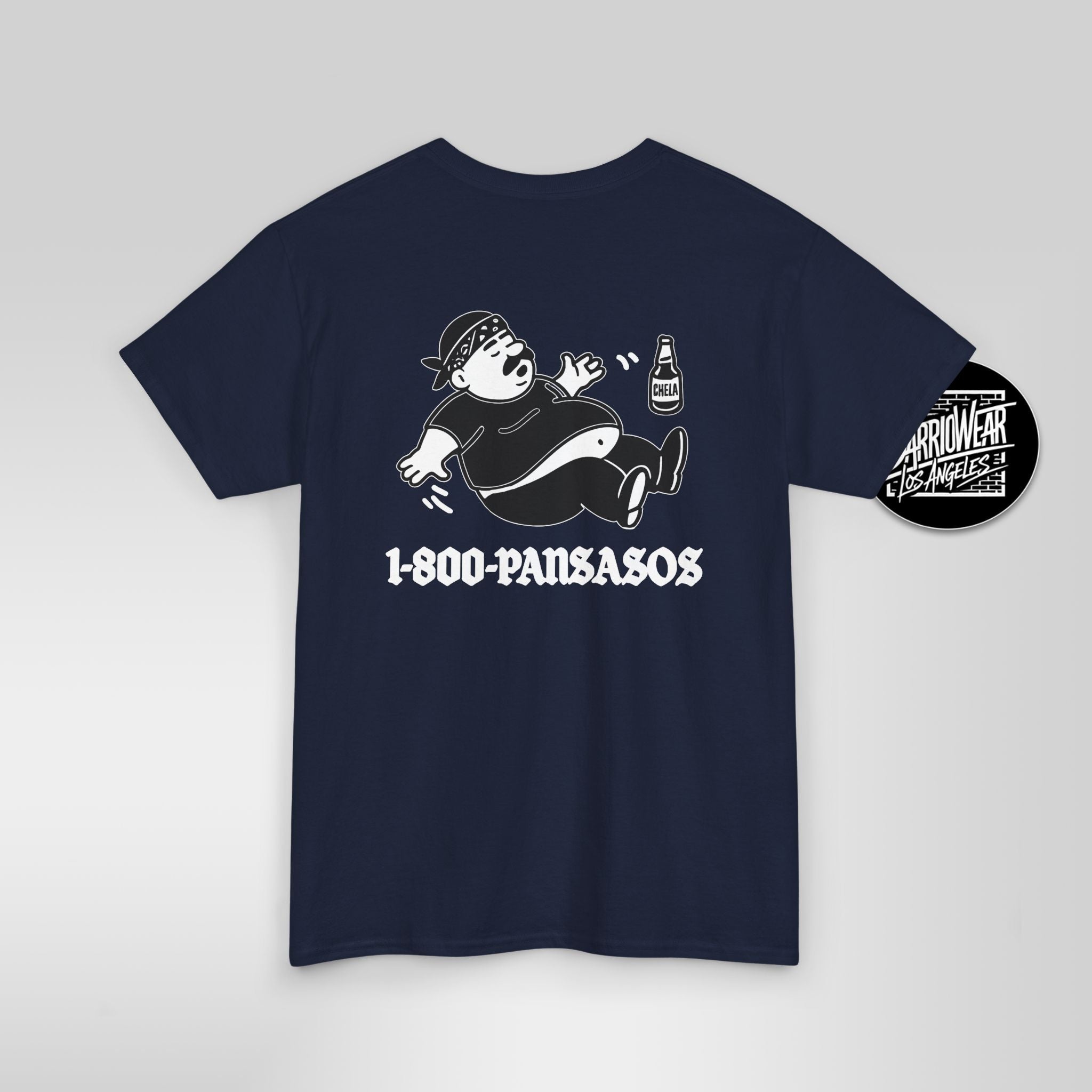 1800 Pansasos Funny Cholo Panza Double Sided T-Shirt - Stonk Shark Co.