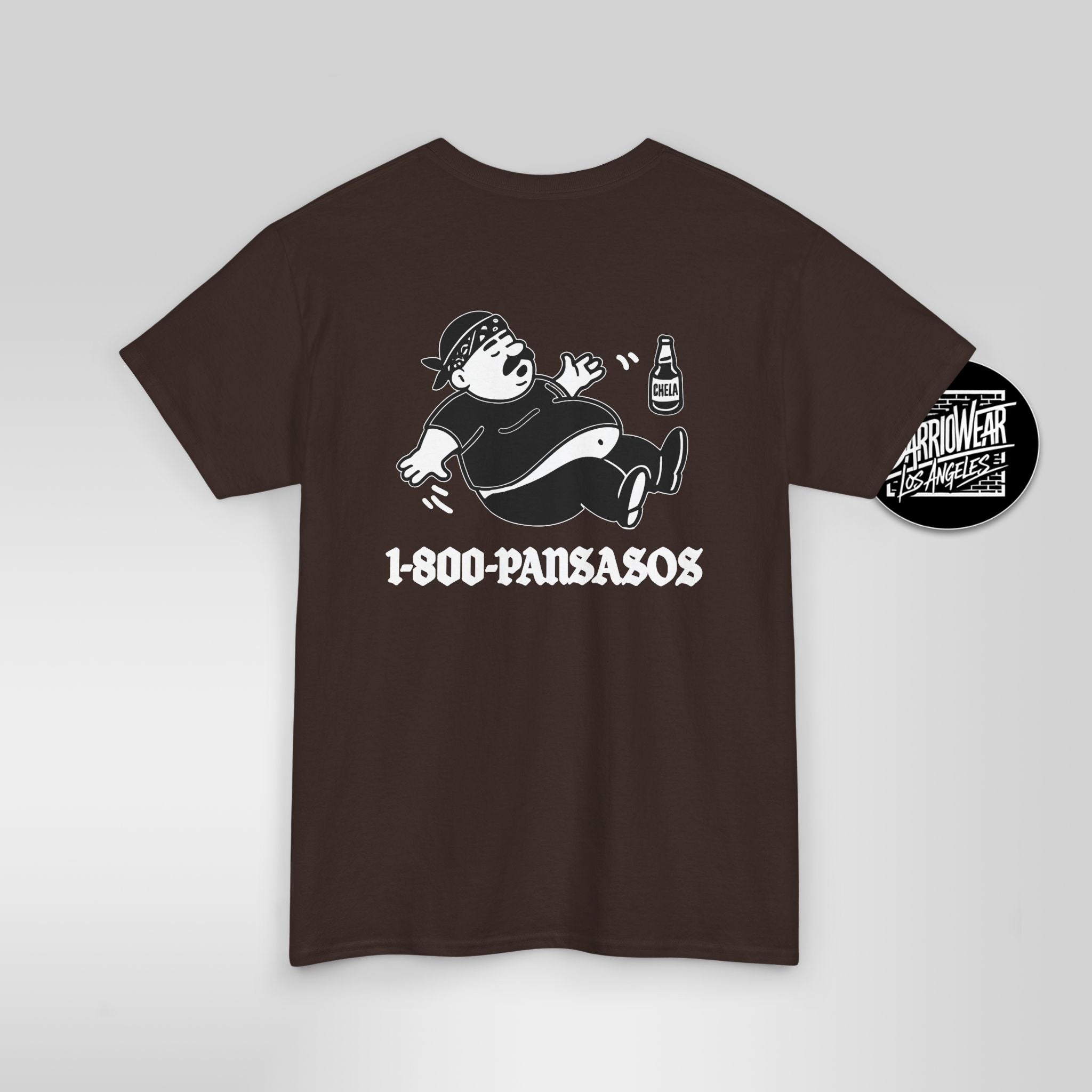 1800 Pansasos Funny Cholo Panza Double Sided T-Shirt - Stonk Shark Co.