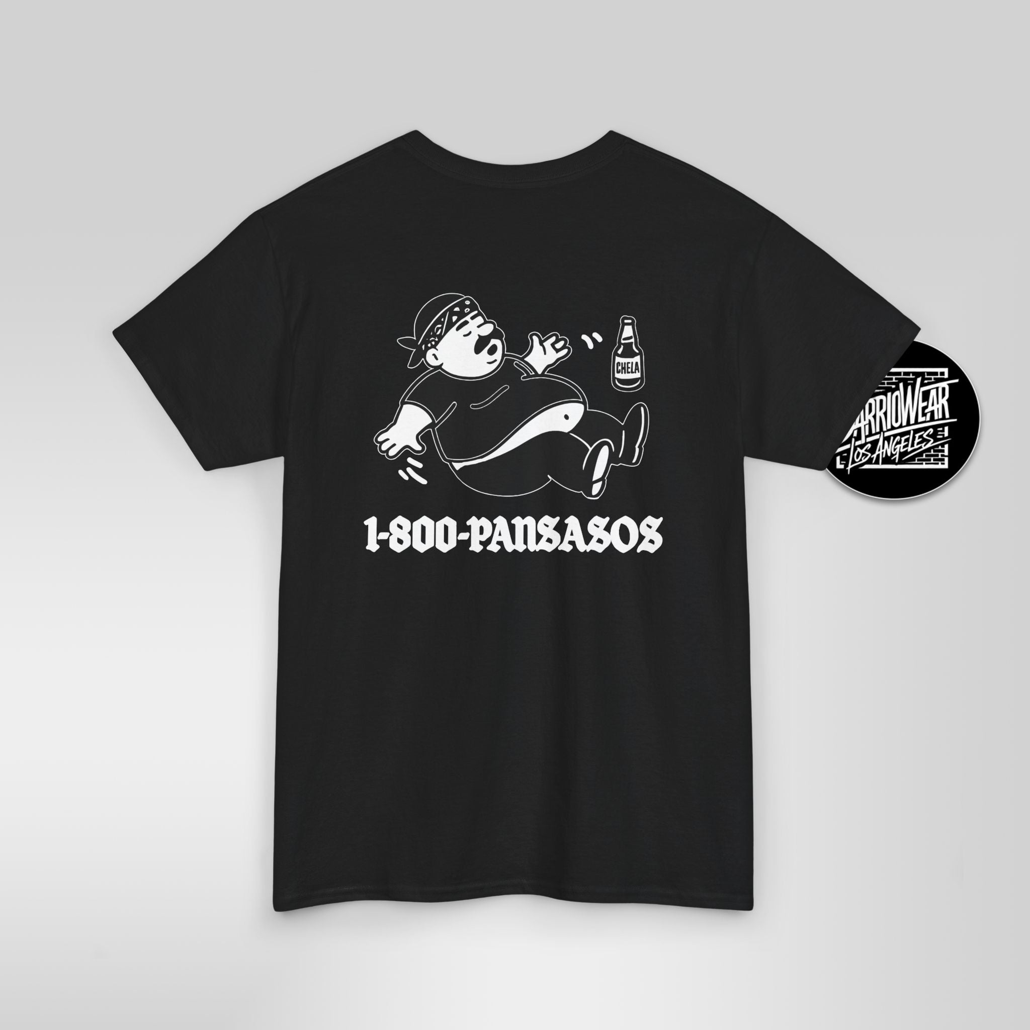1800 Pansasos Funny Cholo Panza Double Sided T-Shirt - Stonk Shark Co.