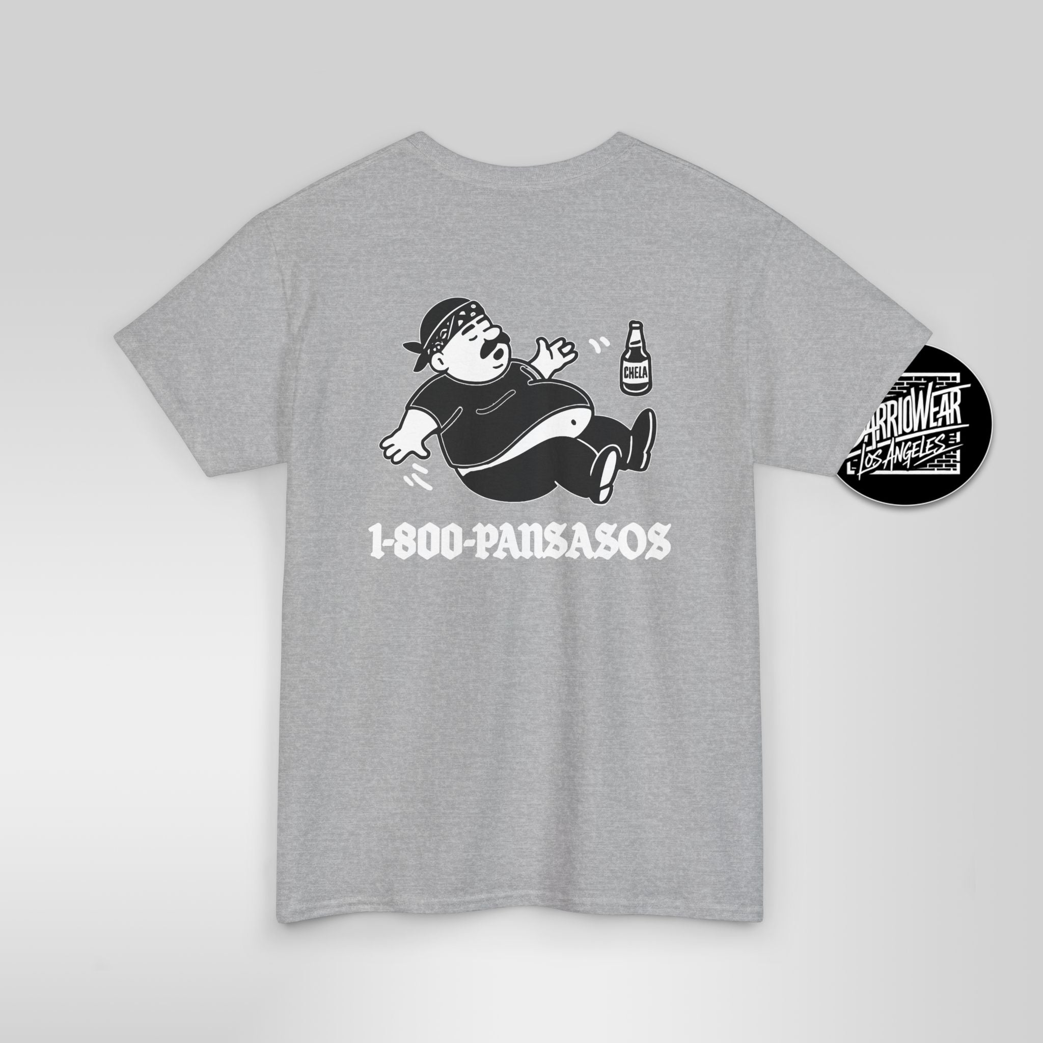 1800 Pansasos Funny Cholo Panza Double Sided T-Shirt - Stonk Shark Co.