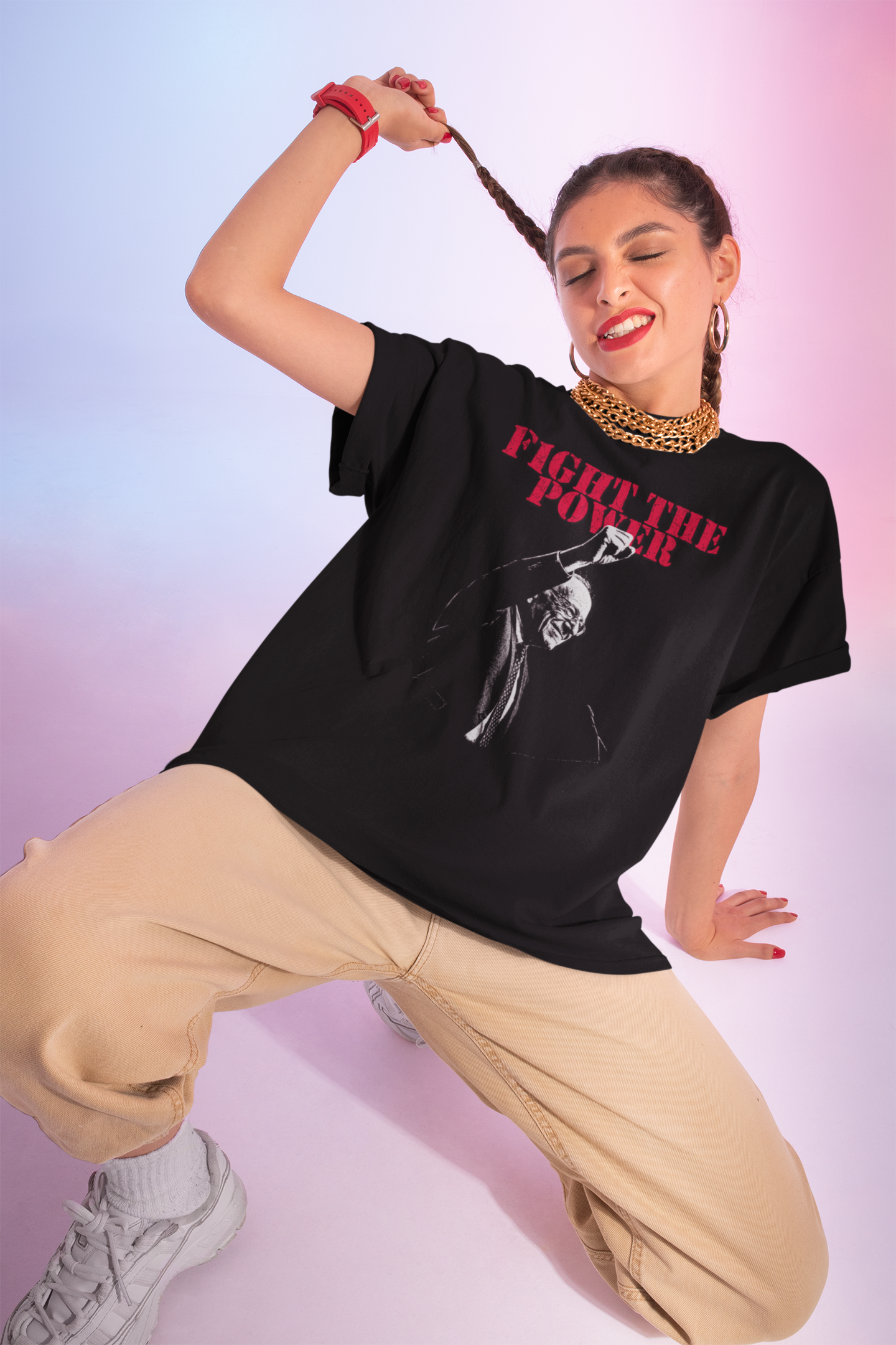 Fight The Power Resist Bernie T-shirt - Punk Rock Style Empowerment & Activism Wear