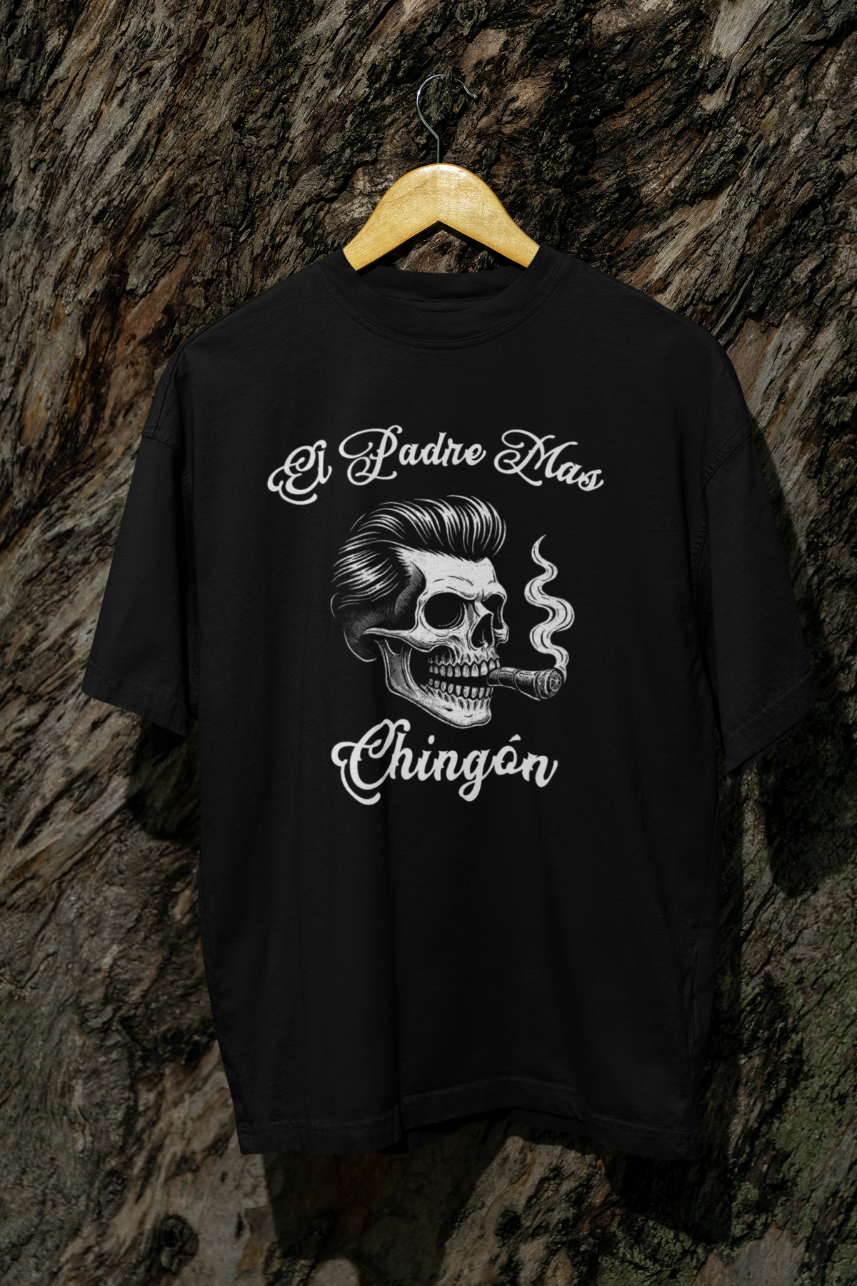 El Padre Más Chingon T Shirt Skull Art Gift for Dad