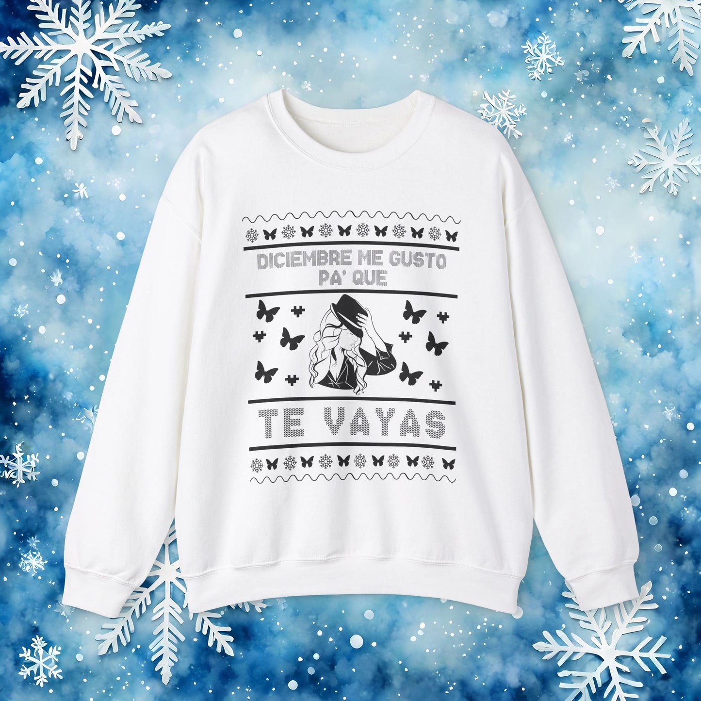 Diciembre Me Gustó Ugly Christmas Sweater – Jenni Lyrics Holiday Sweatshirt