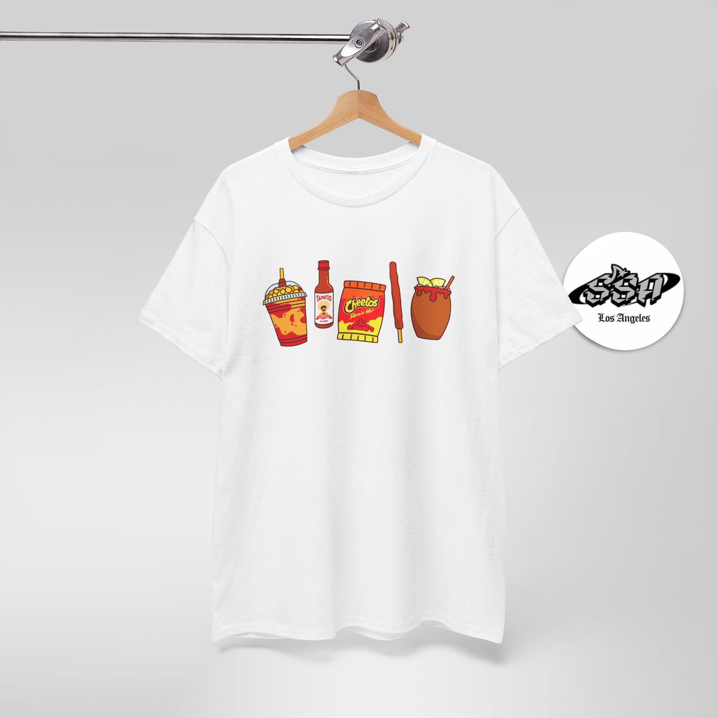 Pa’ Los Picositos T-Shirt – Chamoy, Hot Chips, & Hot Sauce Mexican Snack Tee