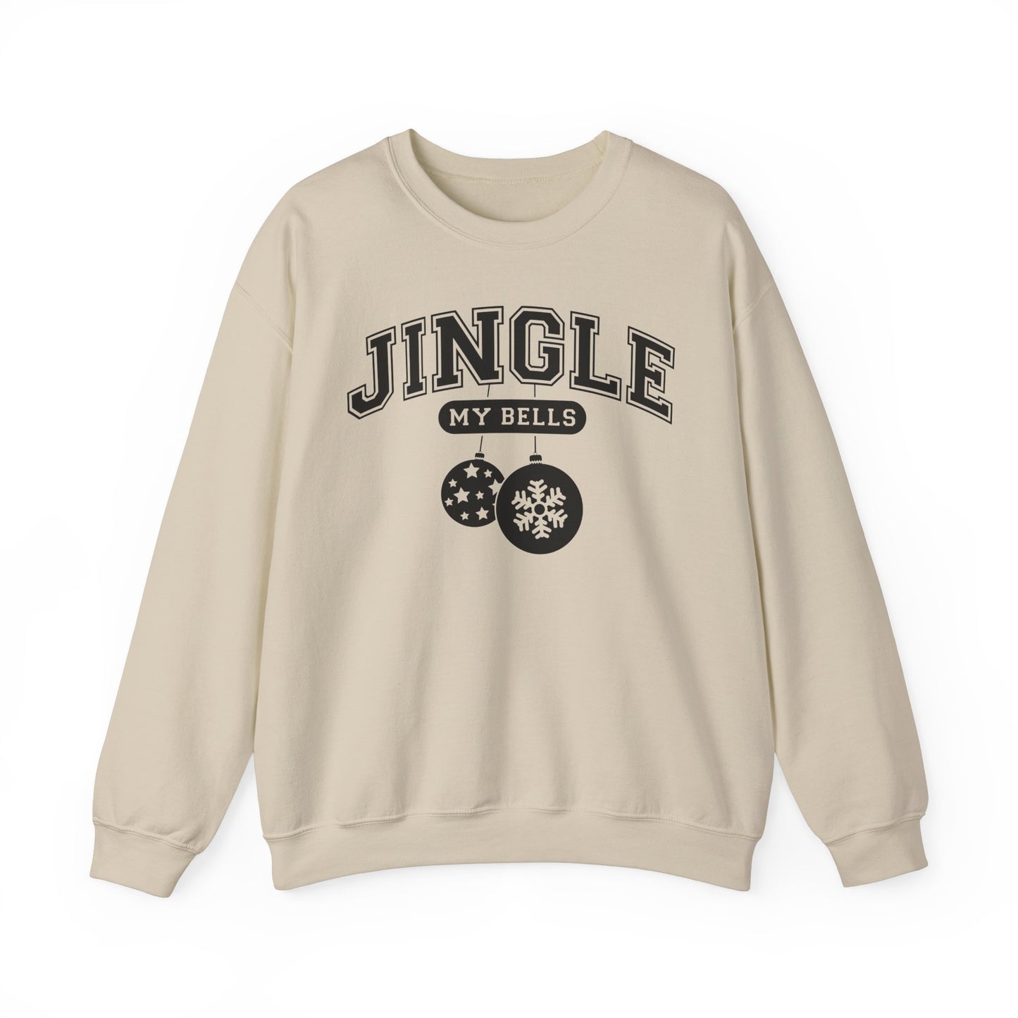 Feel The Joy & Jingle My Bells – Funny Couples Christmas Sweatshirt