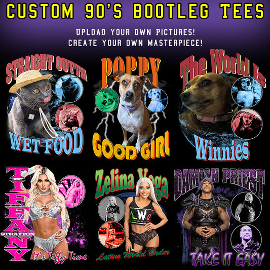 Custom 90s bootleg t shirts 