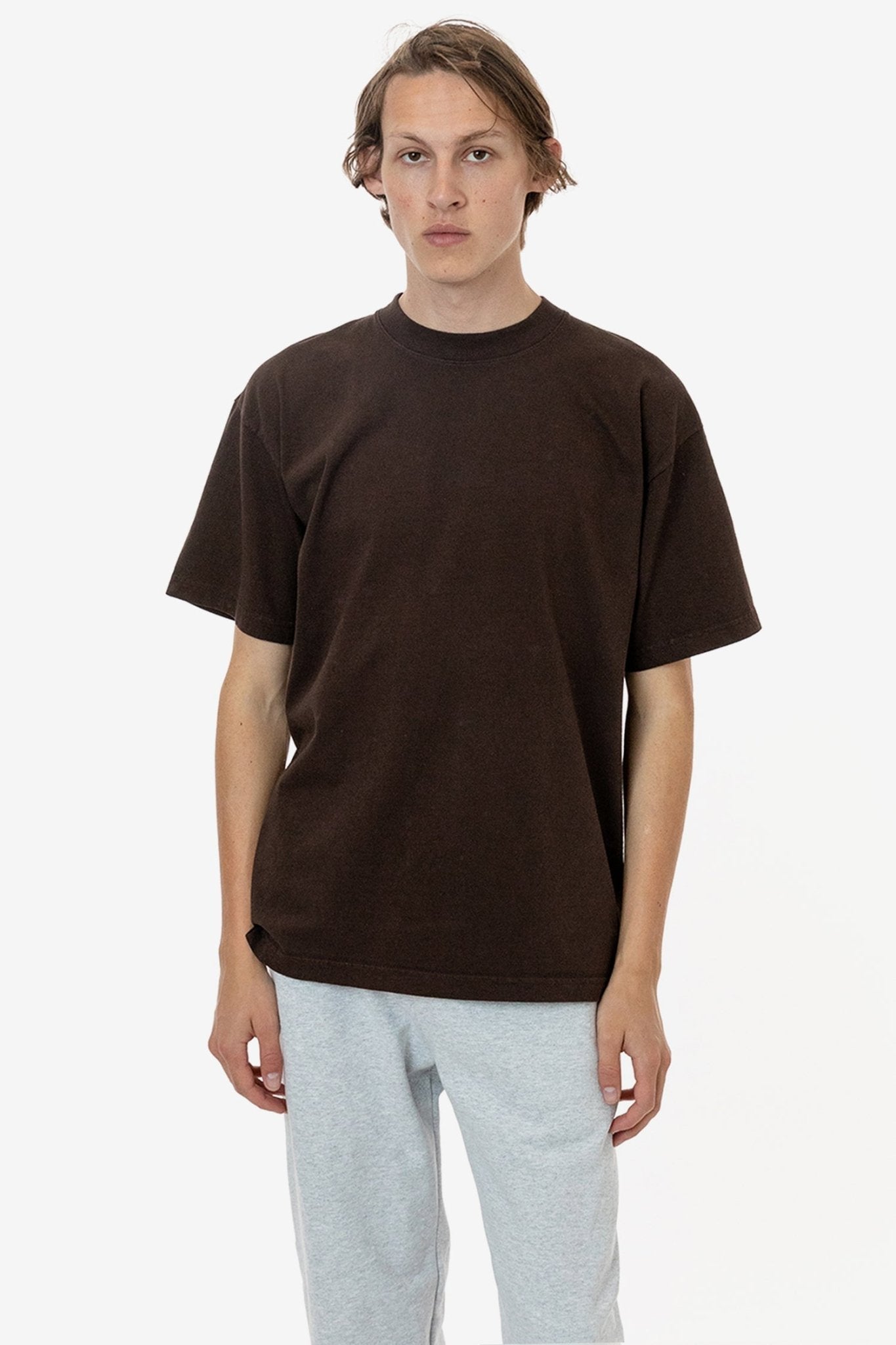 6.5OZ LA APPAREL GARMENT DYE CREW NECK T - SHIRT - Stonk Shark Co.