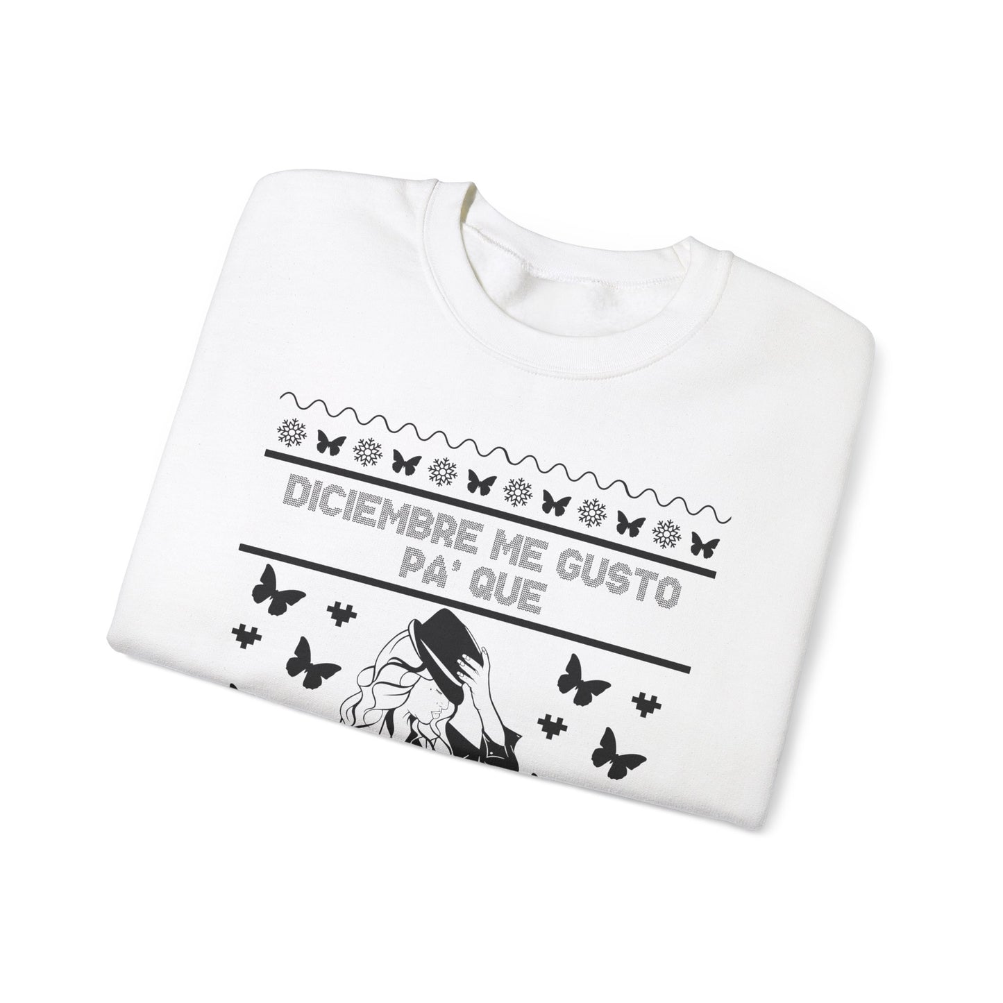 Diciembre Me Gustó Ugly Christmas Sweater – Jenni Lyrics Holiday Sweatshirt
