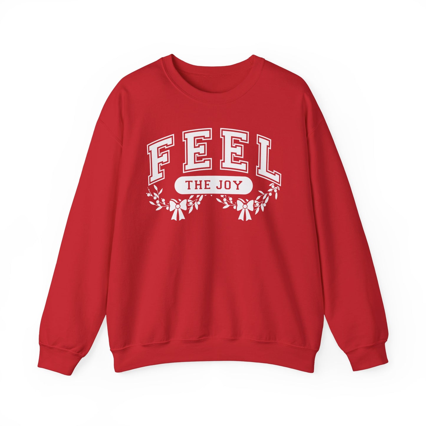 Feel The Joy & Jingle My Bells – Funny Couples Christmas Sweatshirt