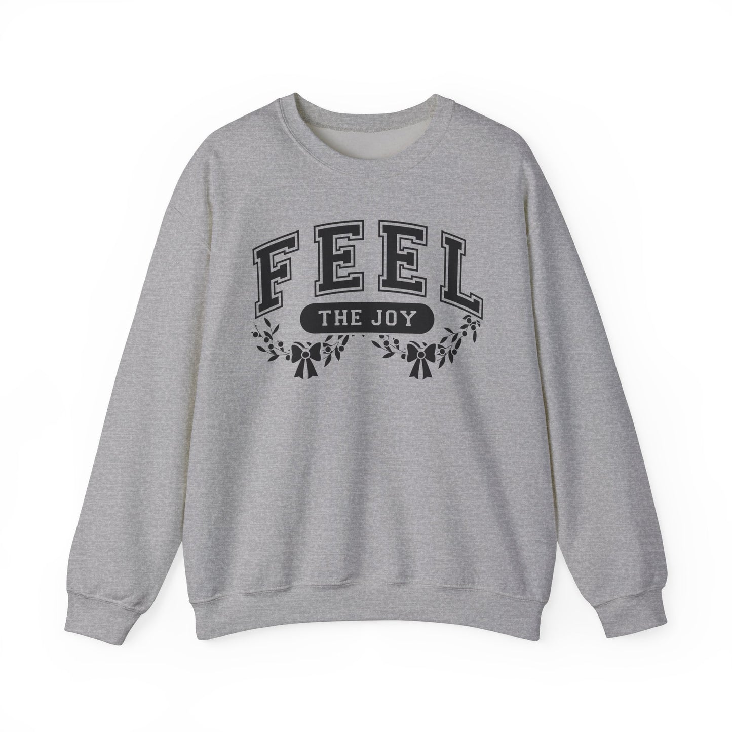 Feel The Joy & Jingle My Bells – Funny Couples Christmas Sweatshirt