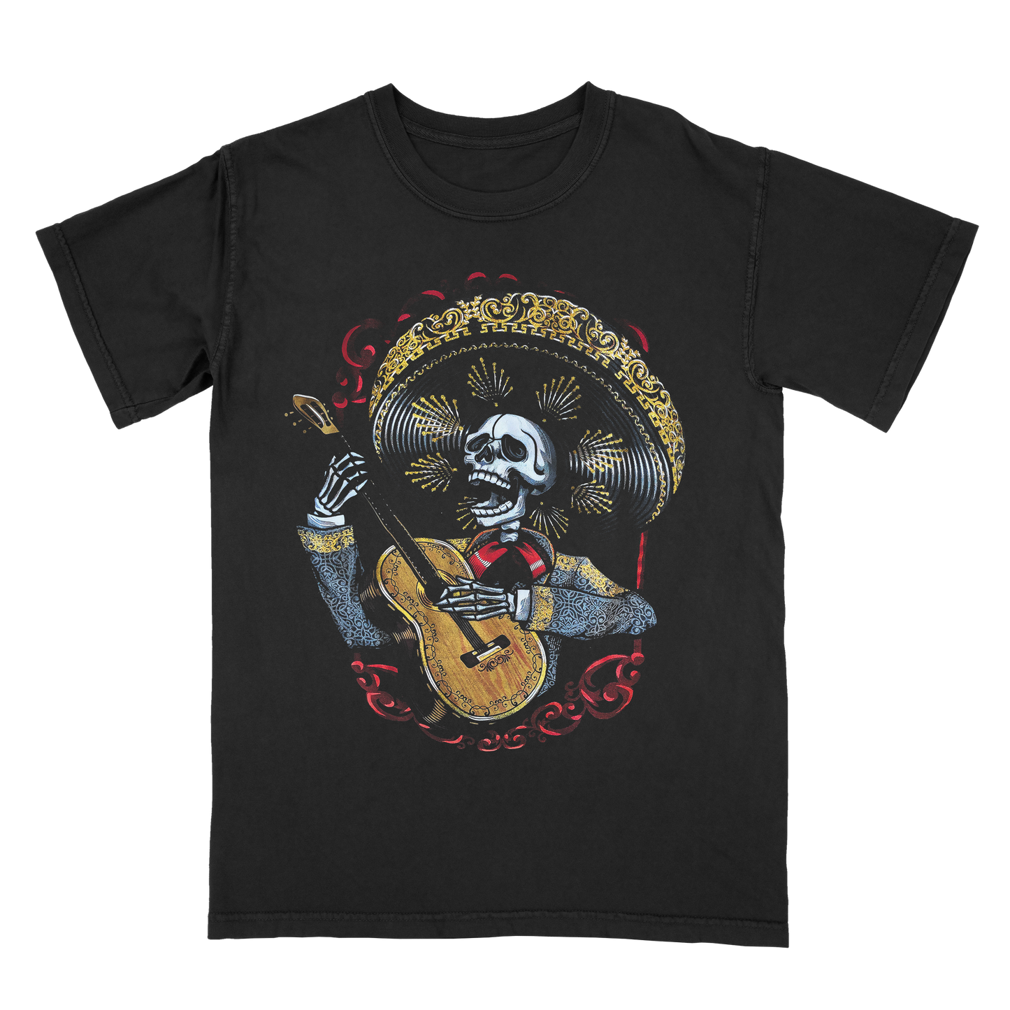 CHARRO DIA DE LOS MUERTOS T SHIRT