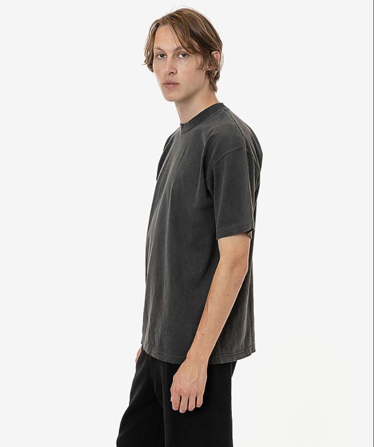 6.5OZ LA APPAREL GARMENT DYE CREW NECK T-SHIRT