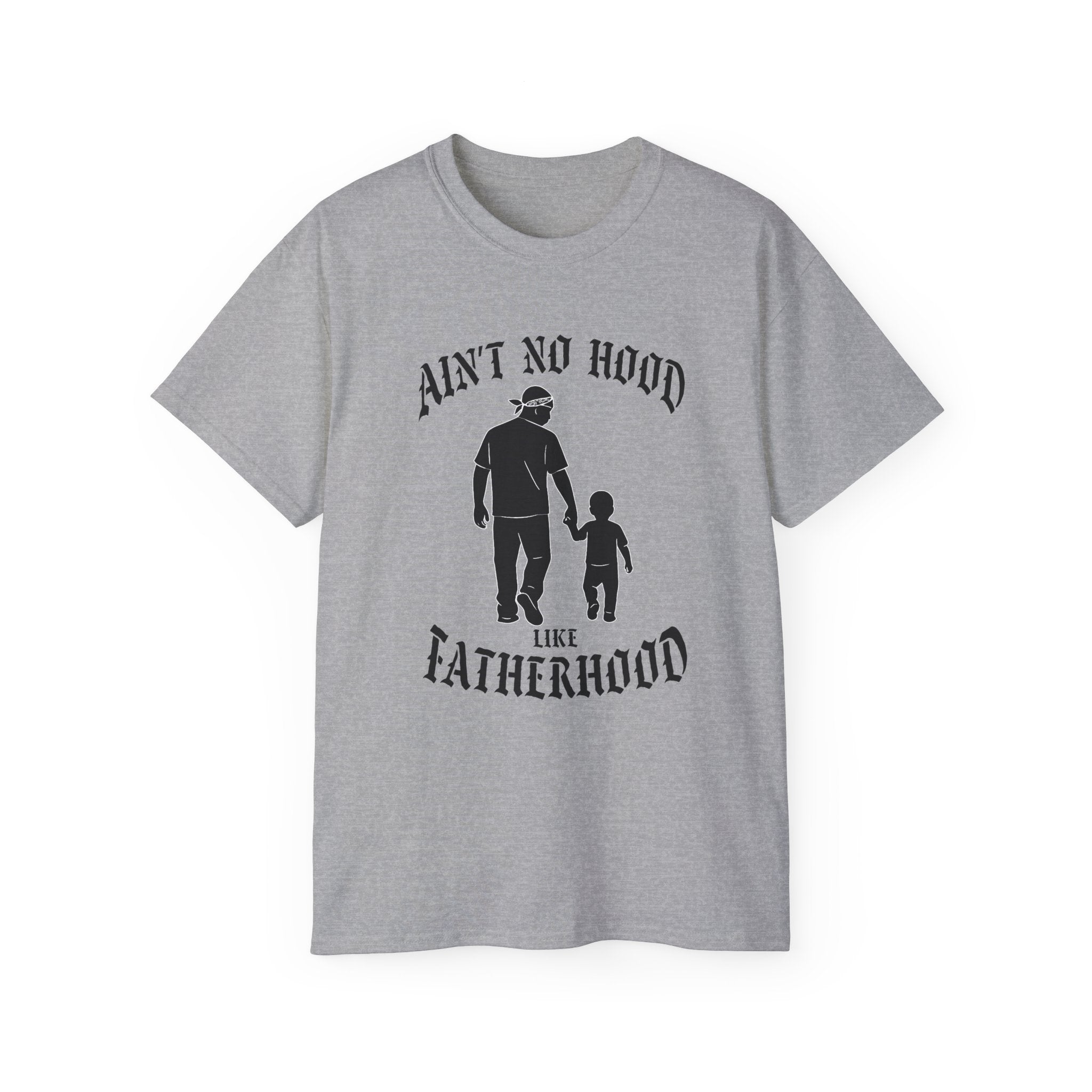 Ain’t No Hood Like Fatherhood – Gangster Style Father’s Day Shirt - Stonk Shark Co.