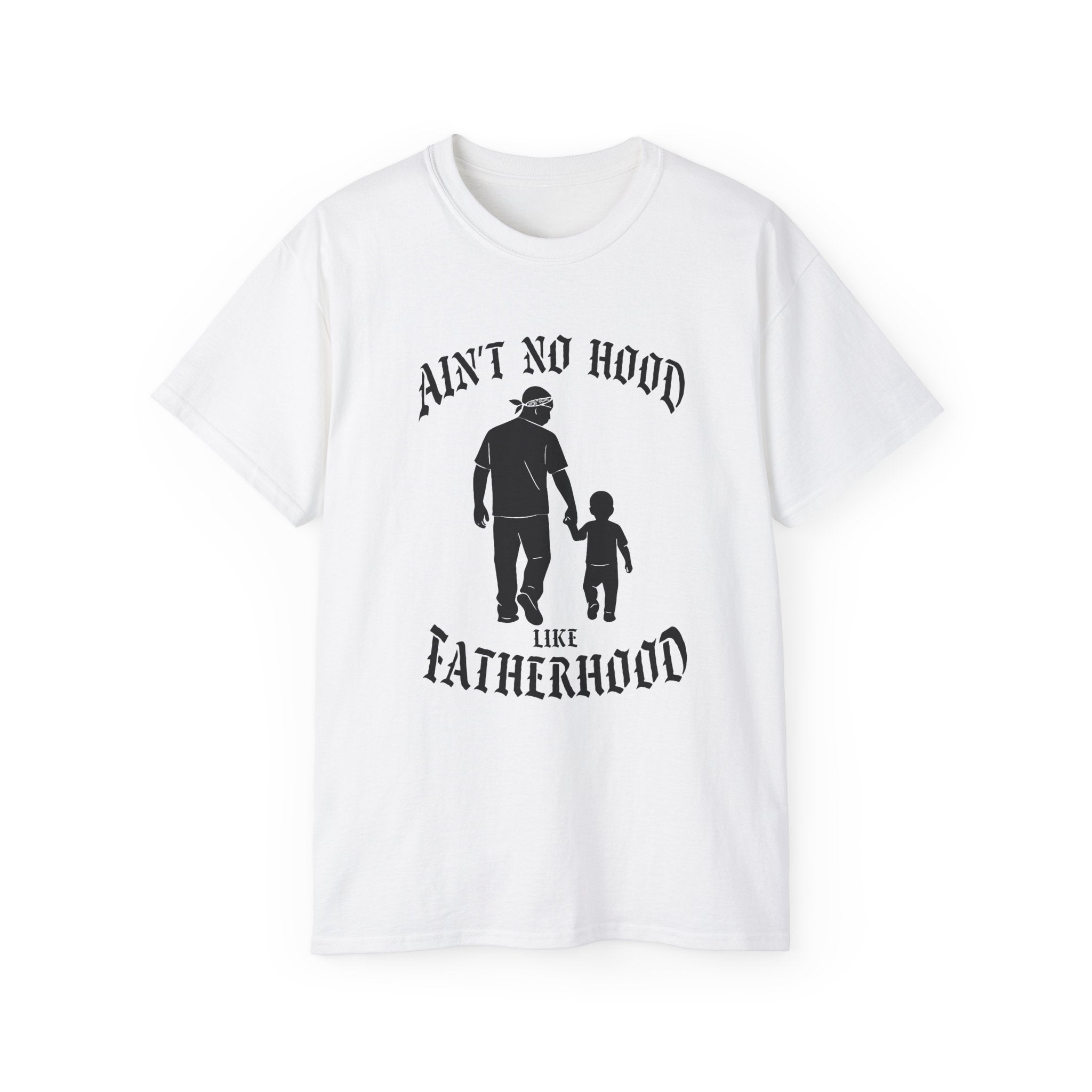 Ain’t No Hood Like Fatherhood – Gangster Style Father’s Day Shirt - Stonk Shark Co.