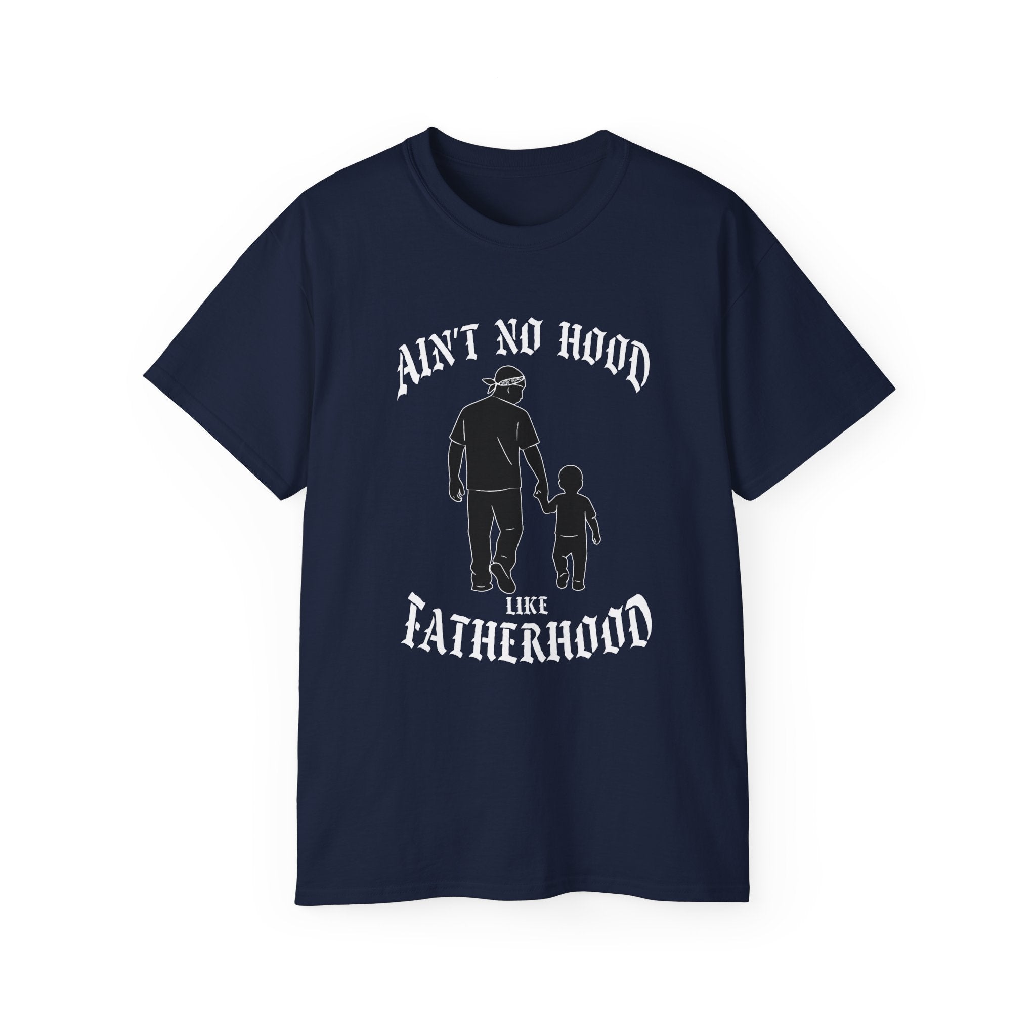 Ain’t No Hood Like Fatherhood – Gangster Style Father’s Day Shirt - Stonk Shark Co.