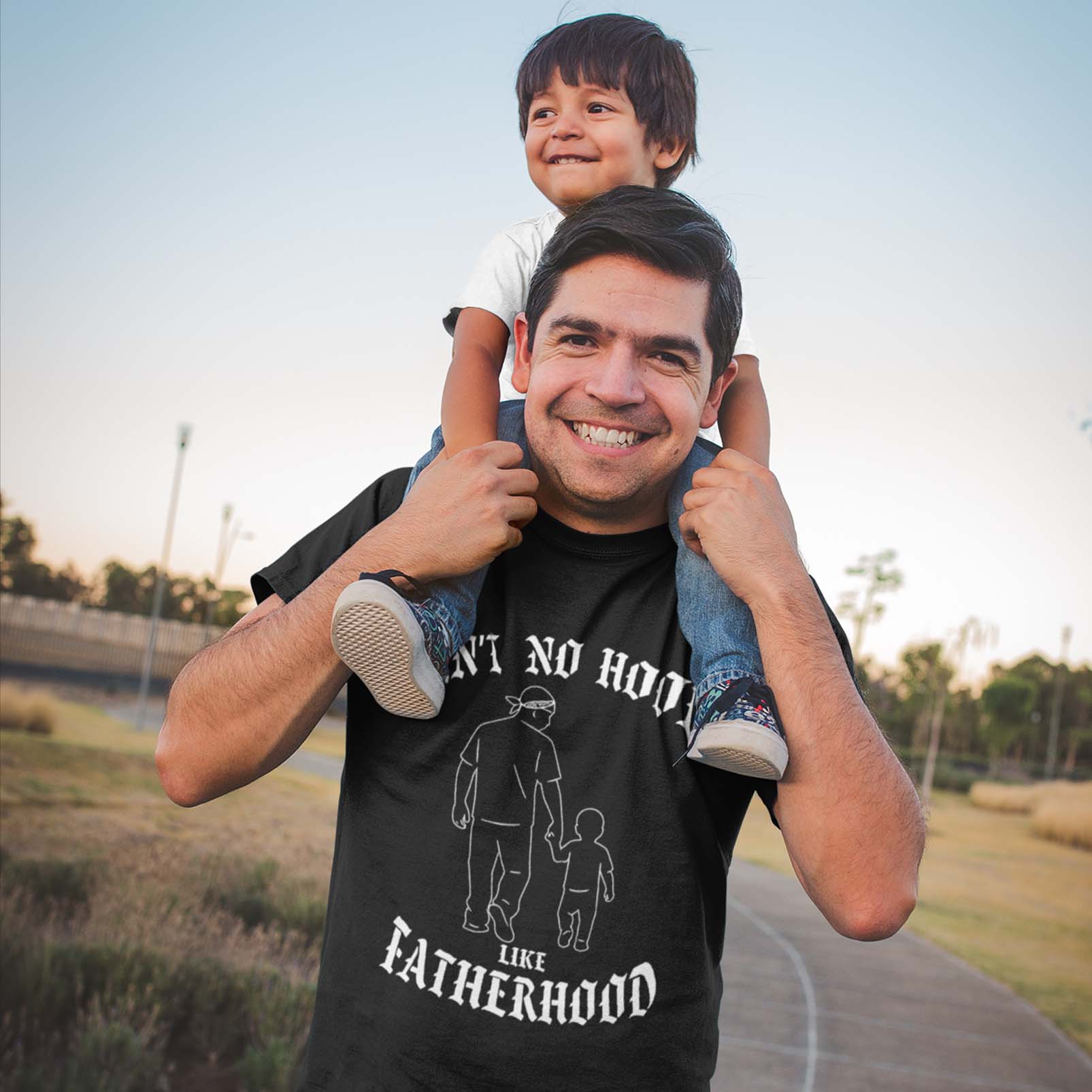 Ain’t No Hood Like Fatherhood – Gangster Style Father’s Day Shirt - Stonk Shark Co.