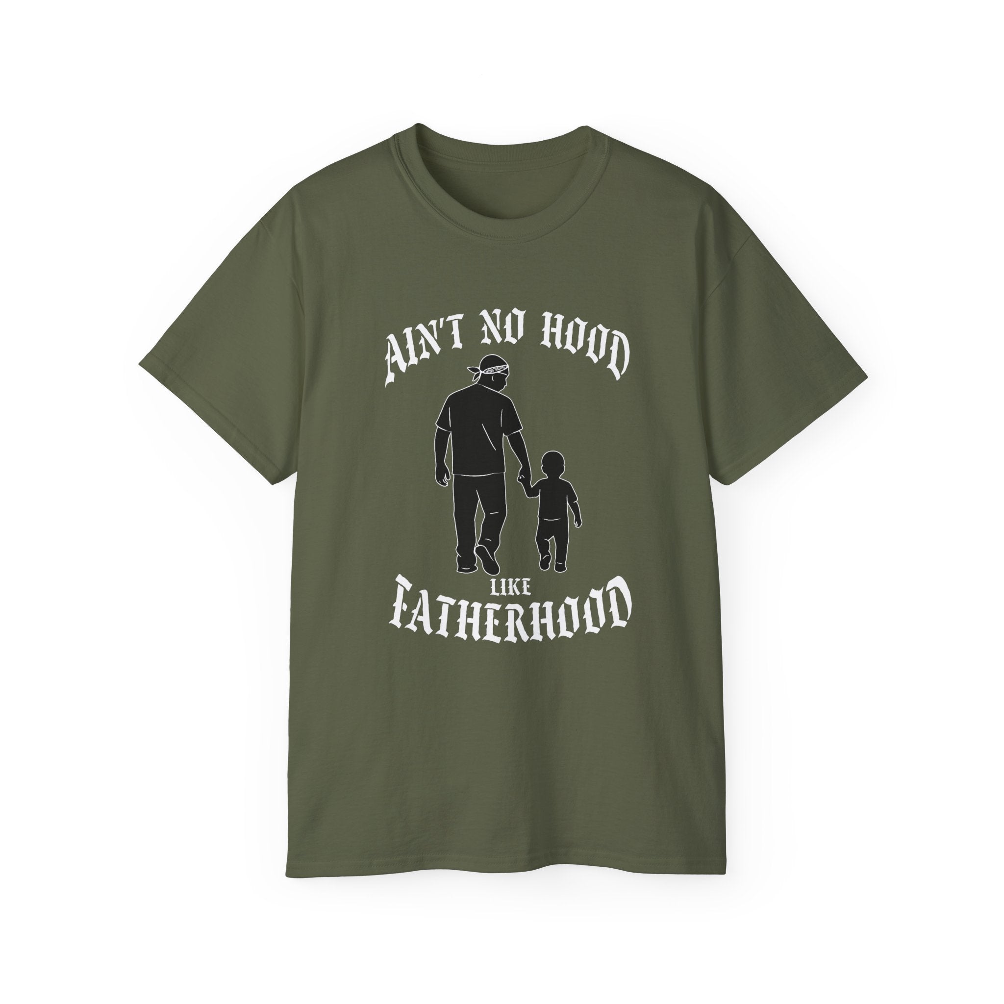 Ain’t No Hood Like Fatherhood – Gangster Style Father’s Day Shirt - Stonk Shark Co.