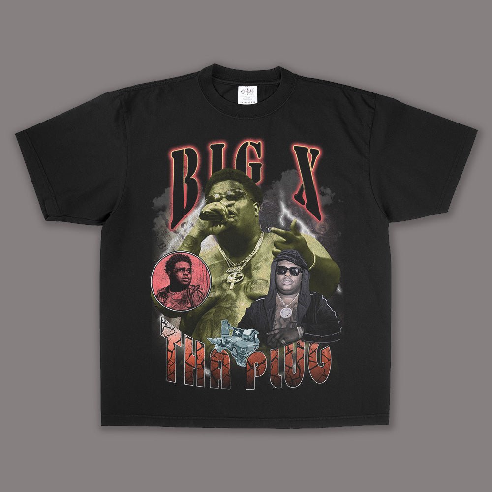 BIG X - VINTAGE STYLE RAP TEE - Stonk Shark Co.