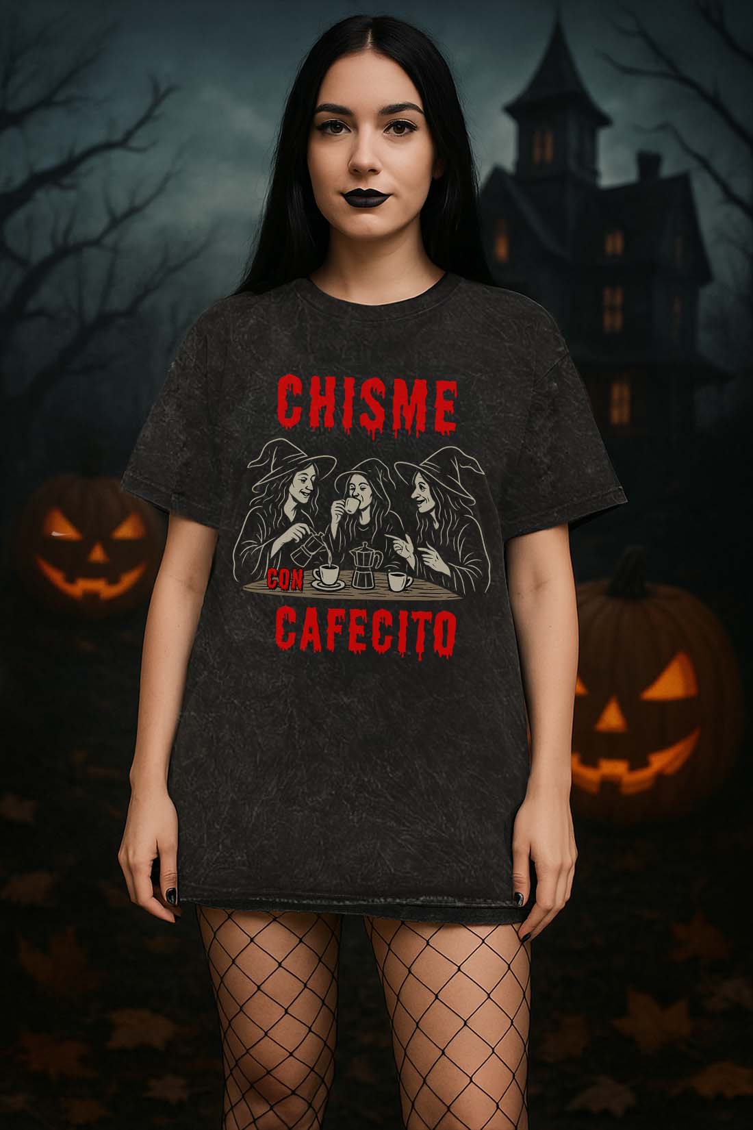 Cafecito & Chisme Witches T-Shirt - Stonk Shark Co.