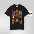Cafecito y Brujería Halloween Shirt – Spooky Latina Witch Tee - Stonk Shark Co.