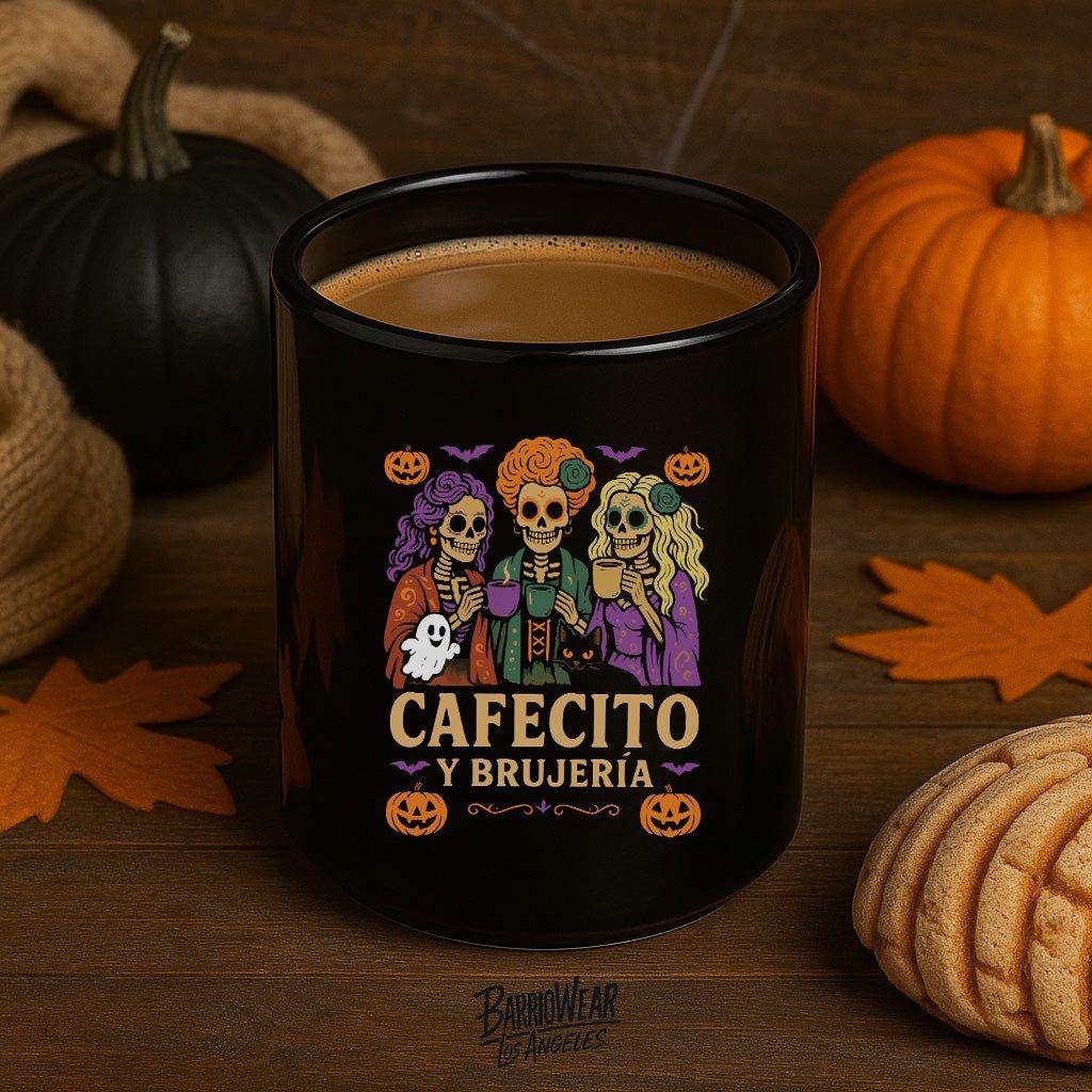Cafecito y Brujería Mug – Latina Halloween Coffee Cup - Stonk Shark Co.