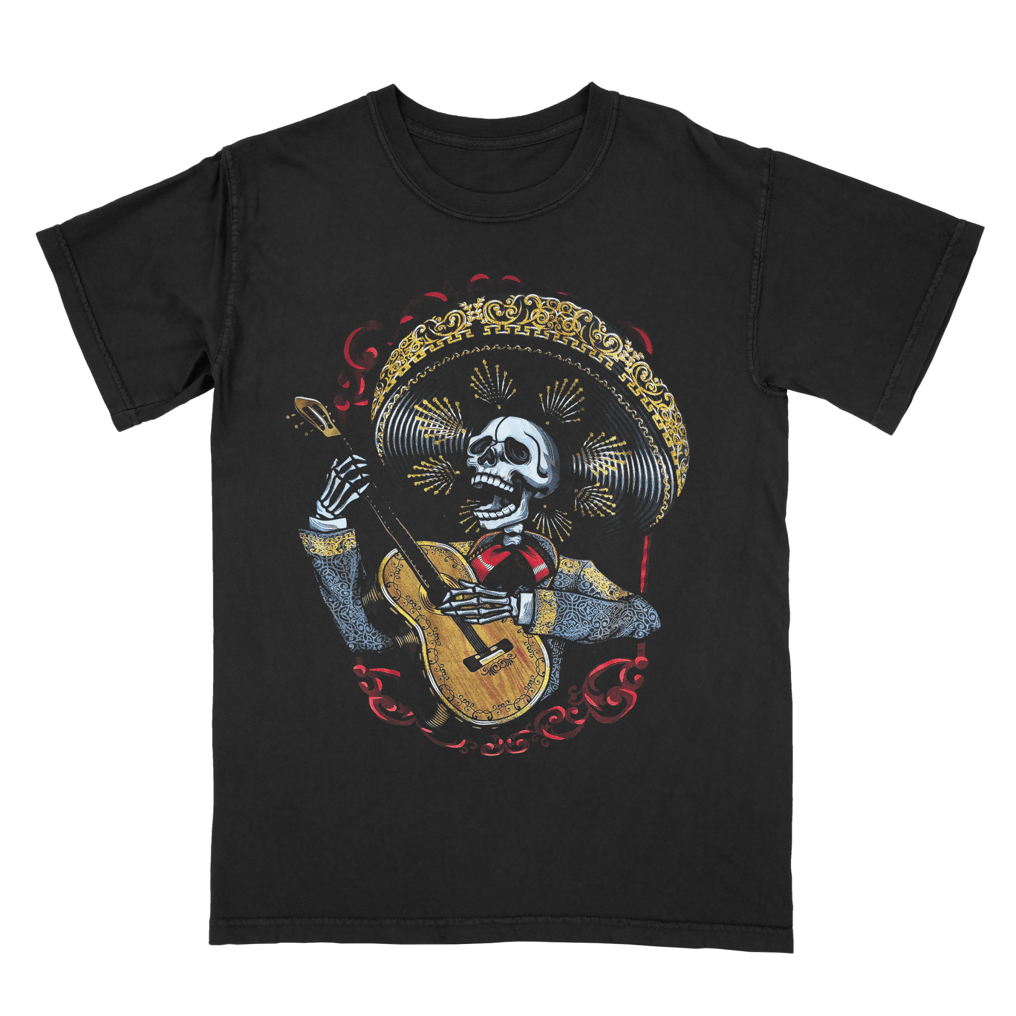 CHARRO DIA DE LOS MUERTOS T SHIRT - Stonk Shark Co.