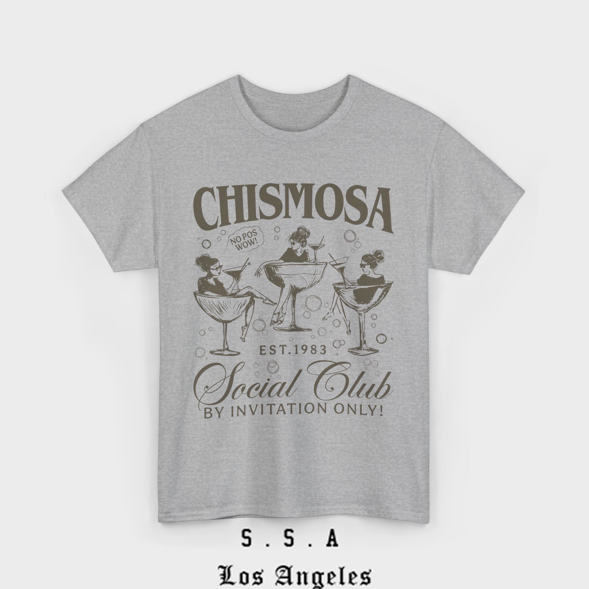 Chismosa Social Club T Shirt – Funny Vintage Vibe Tee - Stonk Shark Co.