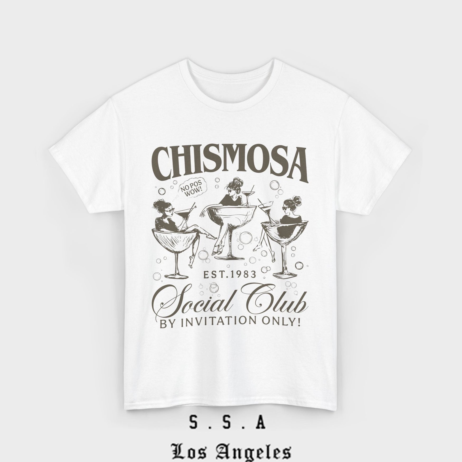 Chismosa Social Club T Shirt – Funny Vintage Vibe Tee - Stonk Shark Co.