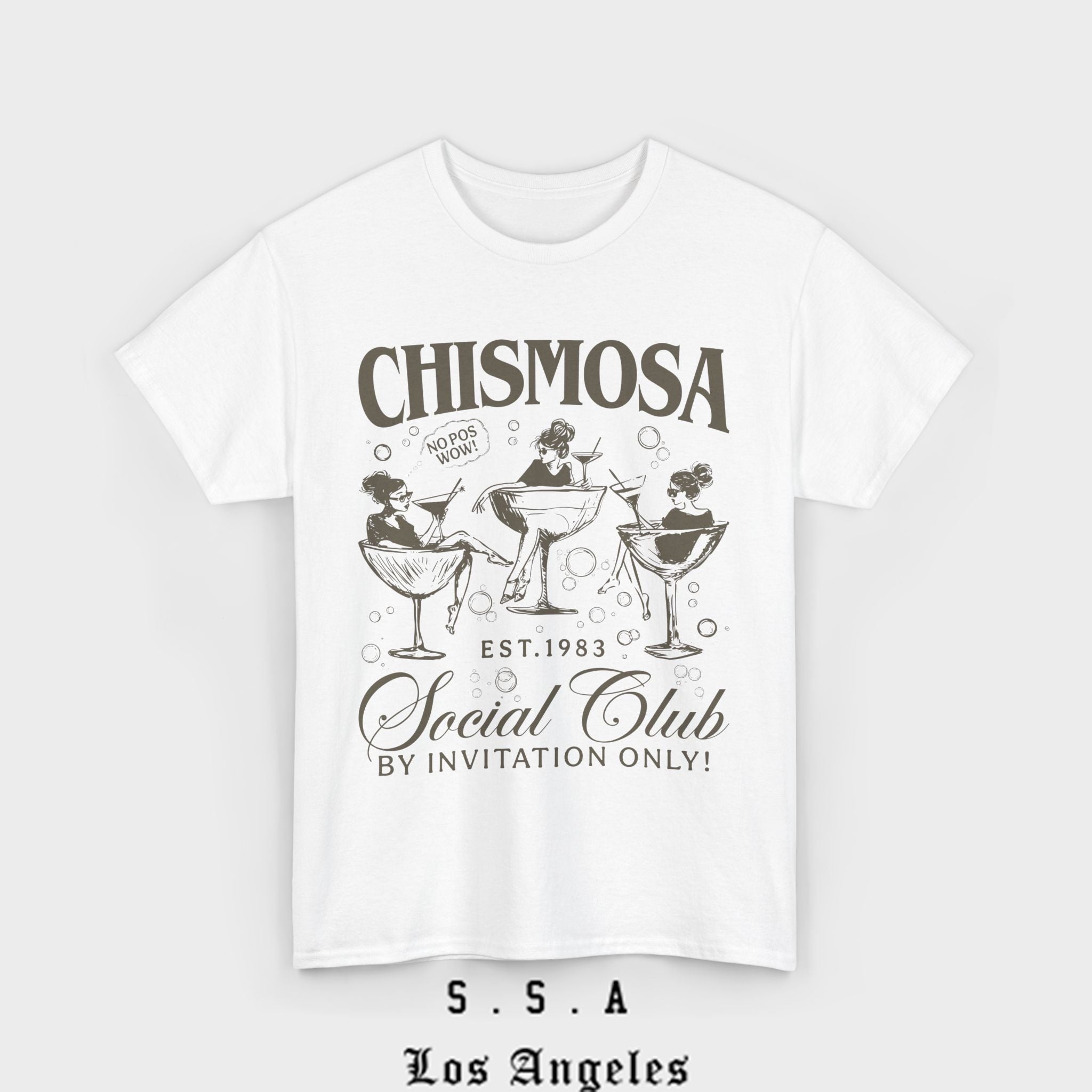 Chismosa Social Club T Shirt – Funny Vintage Vibe Tee - Stonk Shark Co.