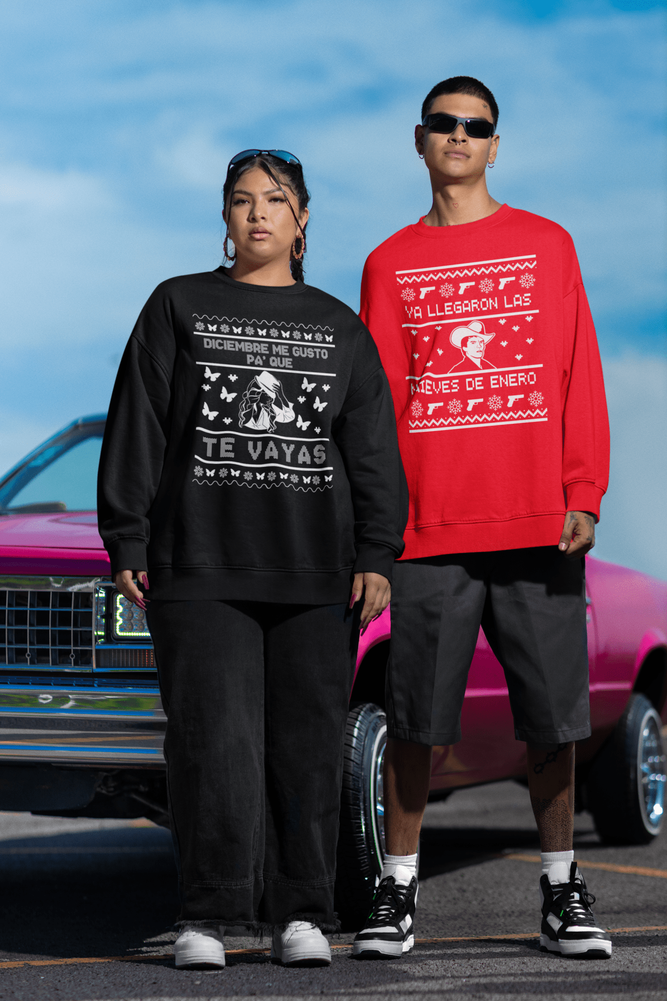 Diciembre Me Gustó Ugly Christmas Sweater – Jenni Lyrics Holiday Sweatshirt - Stonk Shark Co.
