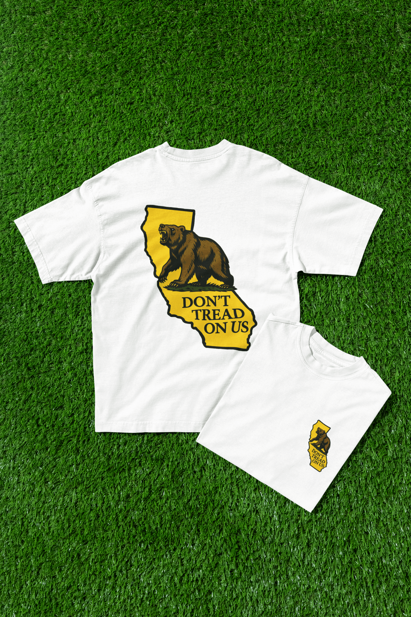 Don't Tread On Us California Bear Tee – Protest Streetwear - Stonk Shark Co.