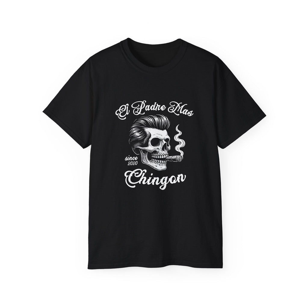 El Padre Más Chingón T Shirt – Personalized Year Skull Art Gift for Dad - Stonk Shark Co.