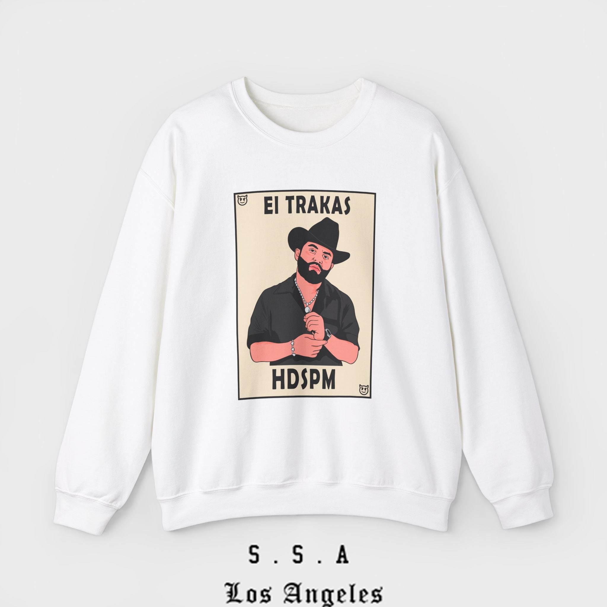 El Trakas Lotería Style – HDSPM Sweatshirt - Stonk Shark Co.