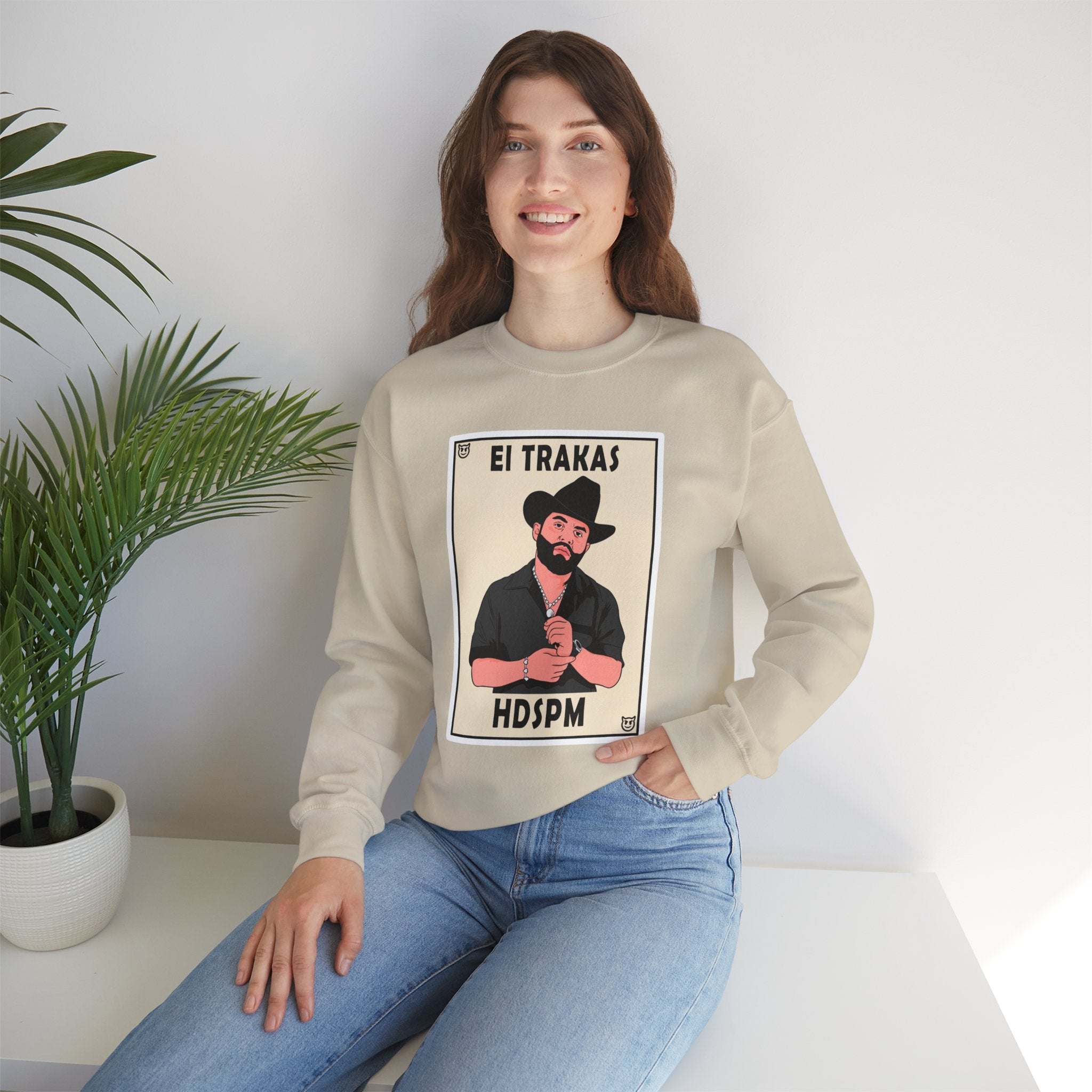 El Trakas Lotería Style – HDSPM Sweatshirt - Stonk Shark Co.