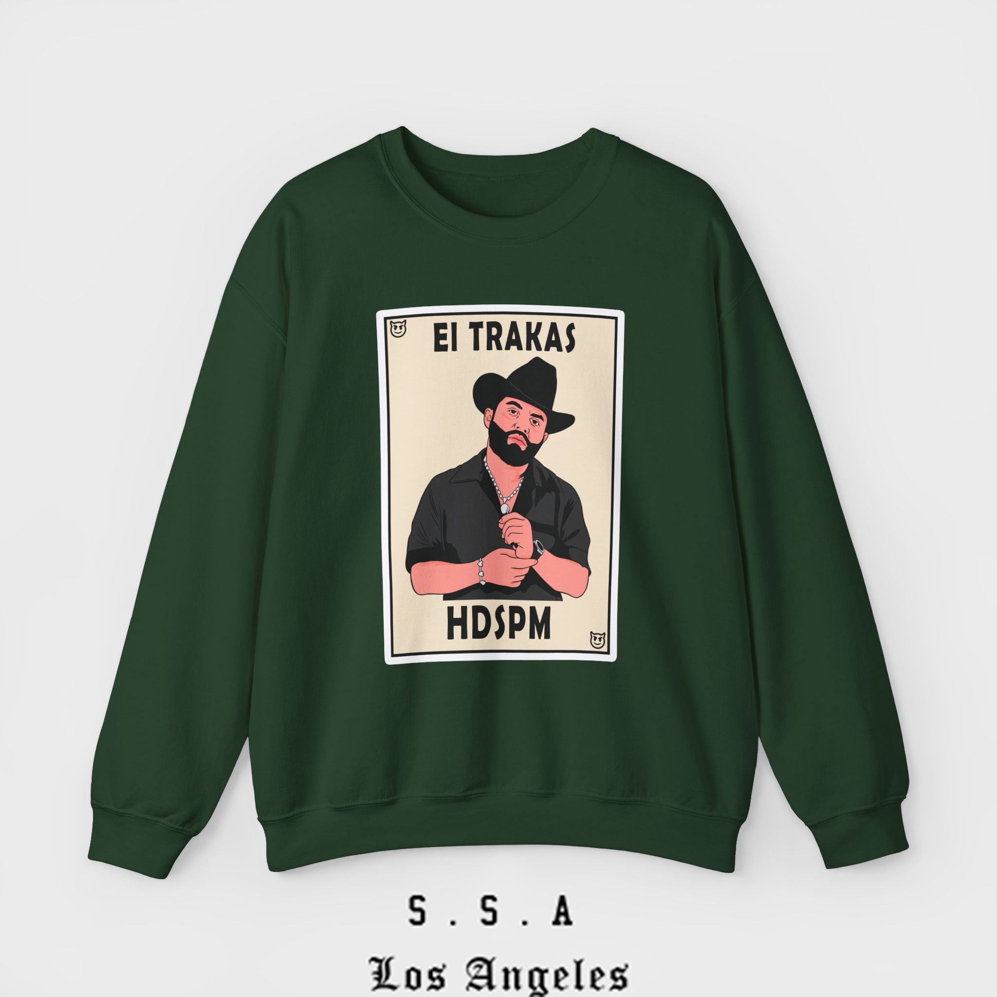 El Trakas Lotería Style – HDSPM Sweatshirt - Stonk Shark Co.