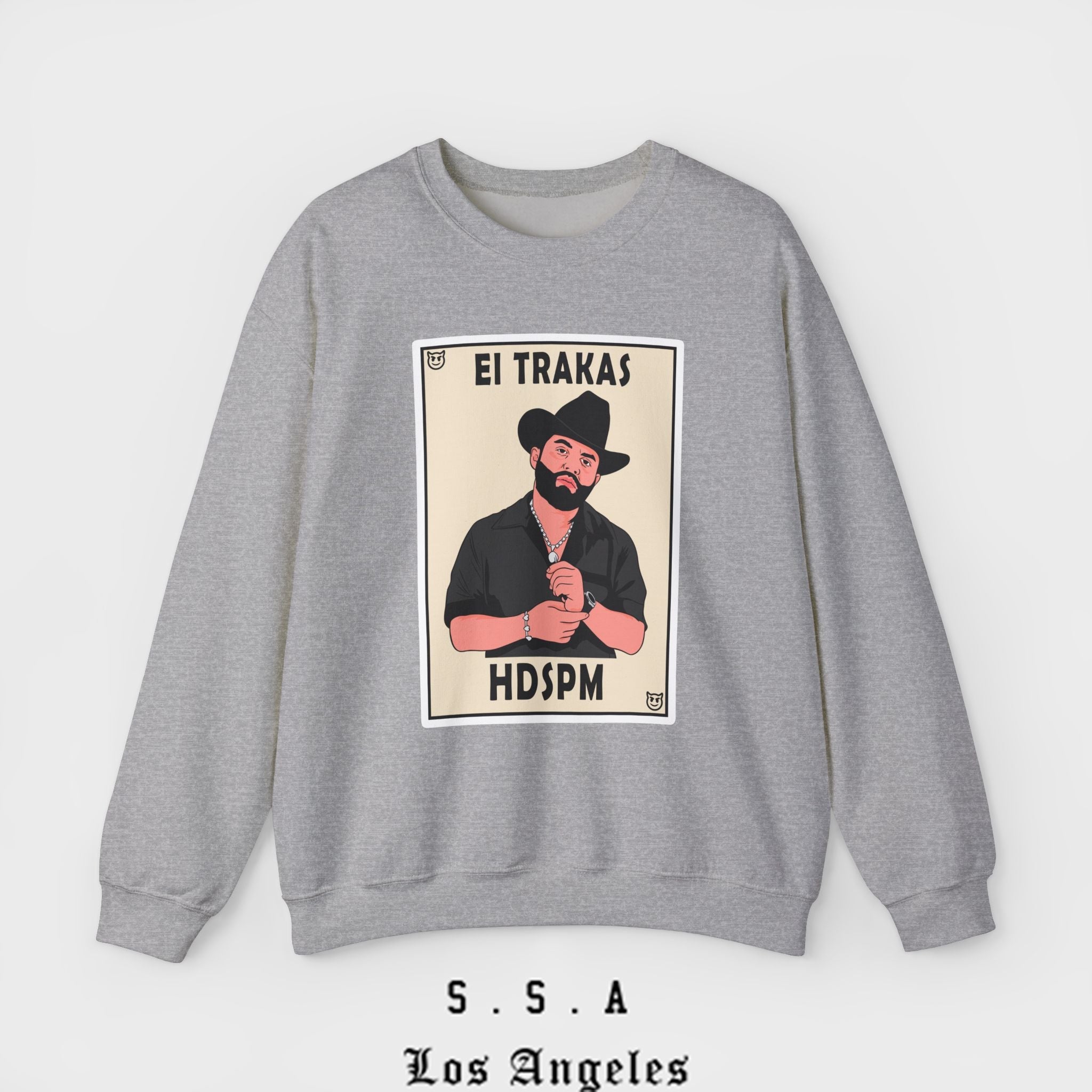 El Trakas Lotería Style – HDSPM Sweatshirt - Stonk Shark Co.