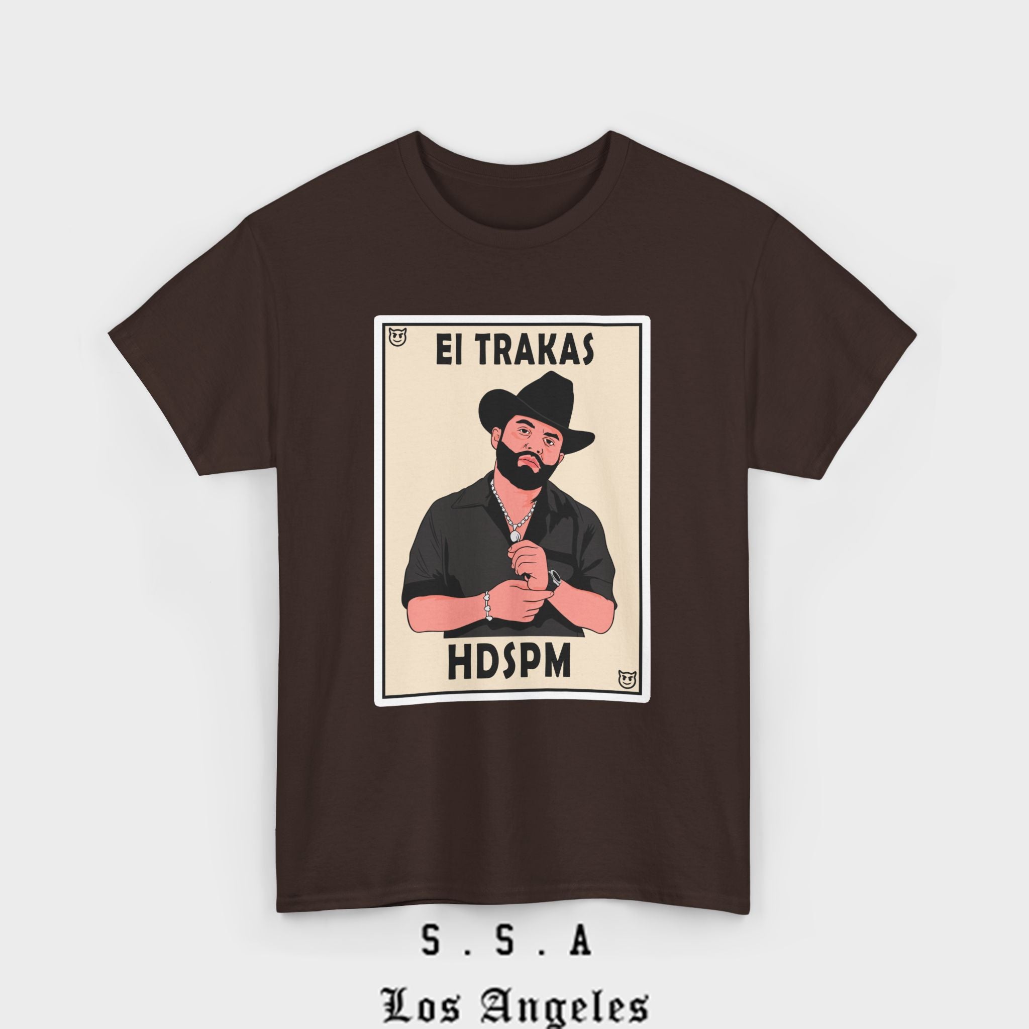 El Trakas Lotería Style T-Shirt – HDSPM Tee - Stonk Shark Co.