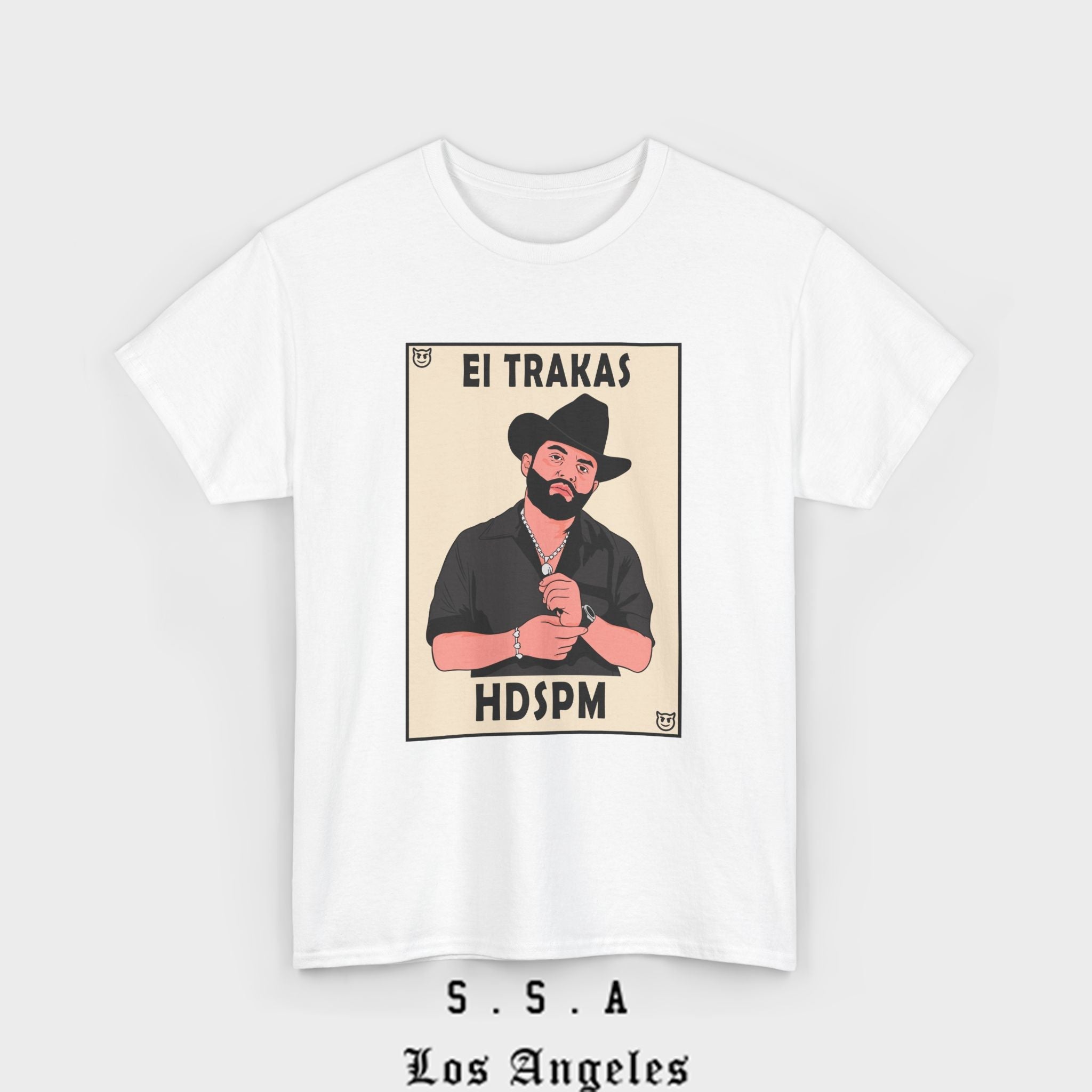 El Trakas Lotería Style T-Shirt – HDSPM Tee - Stonk Shark Co.