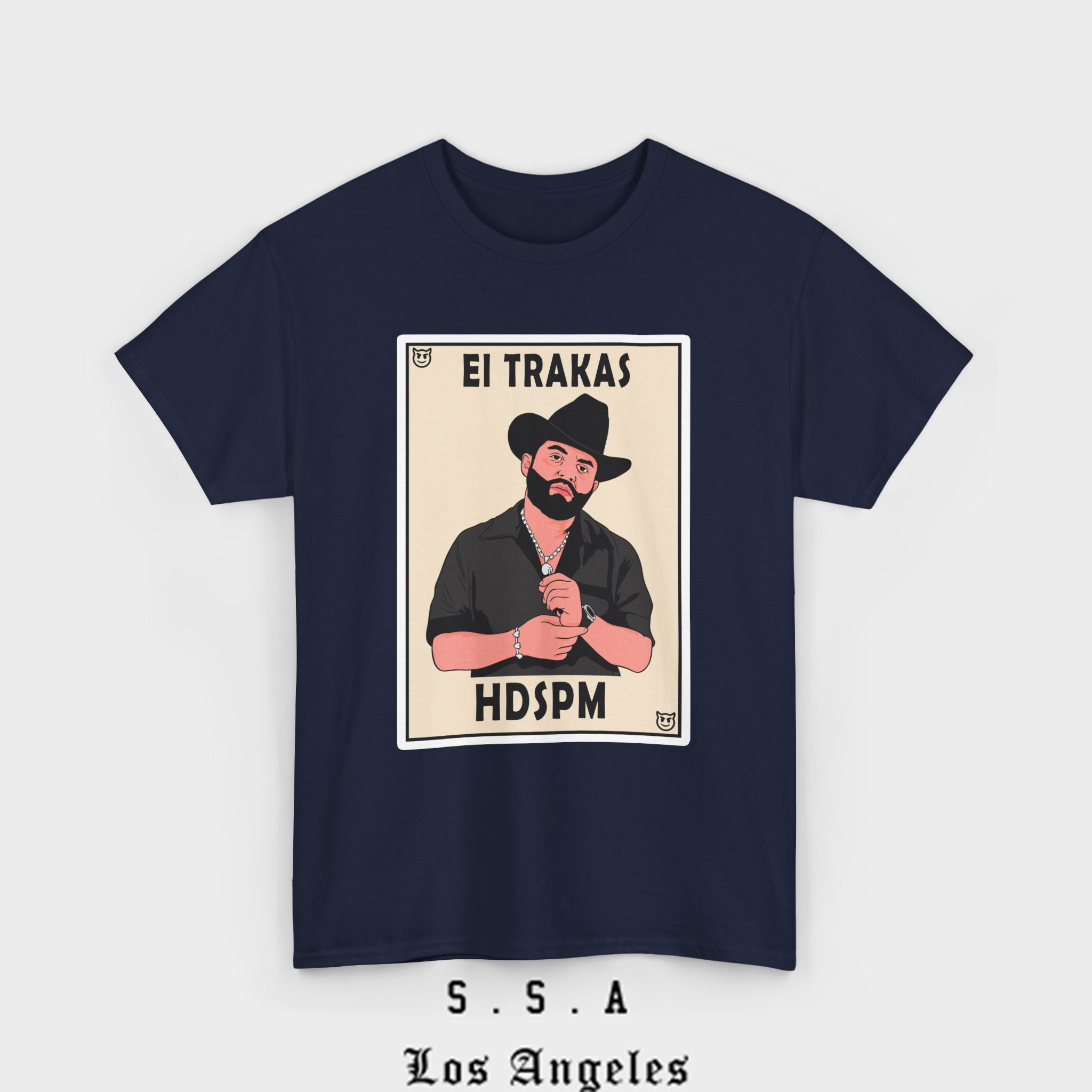 El Trakas Lotería Style T-Shirt – HDSPM Tee - Stonk Shark Co.